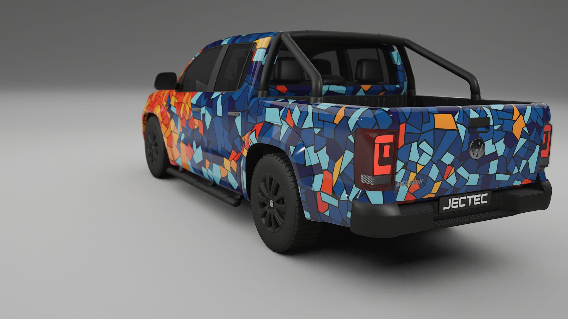 VW Amarok 2H BARCELONA – Kit Wrap PPF Personalizat din Folie de Poliuretan Imprimabilă