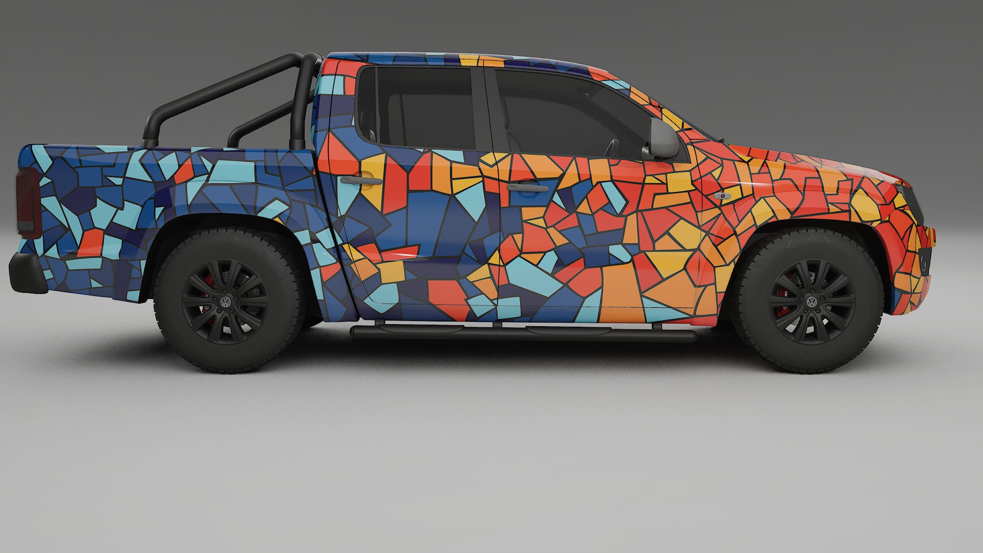 VW Amarok 2H BARCELONA – Kit Wrap PPF Personalizat din Folie de Poliuretan Imprimabilă