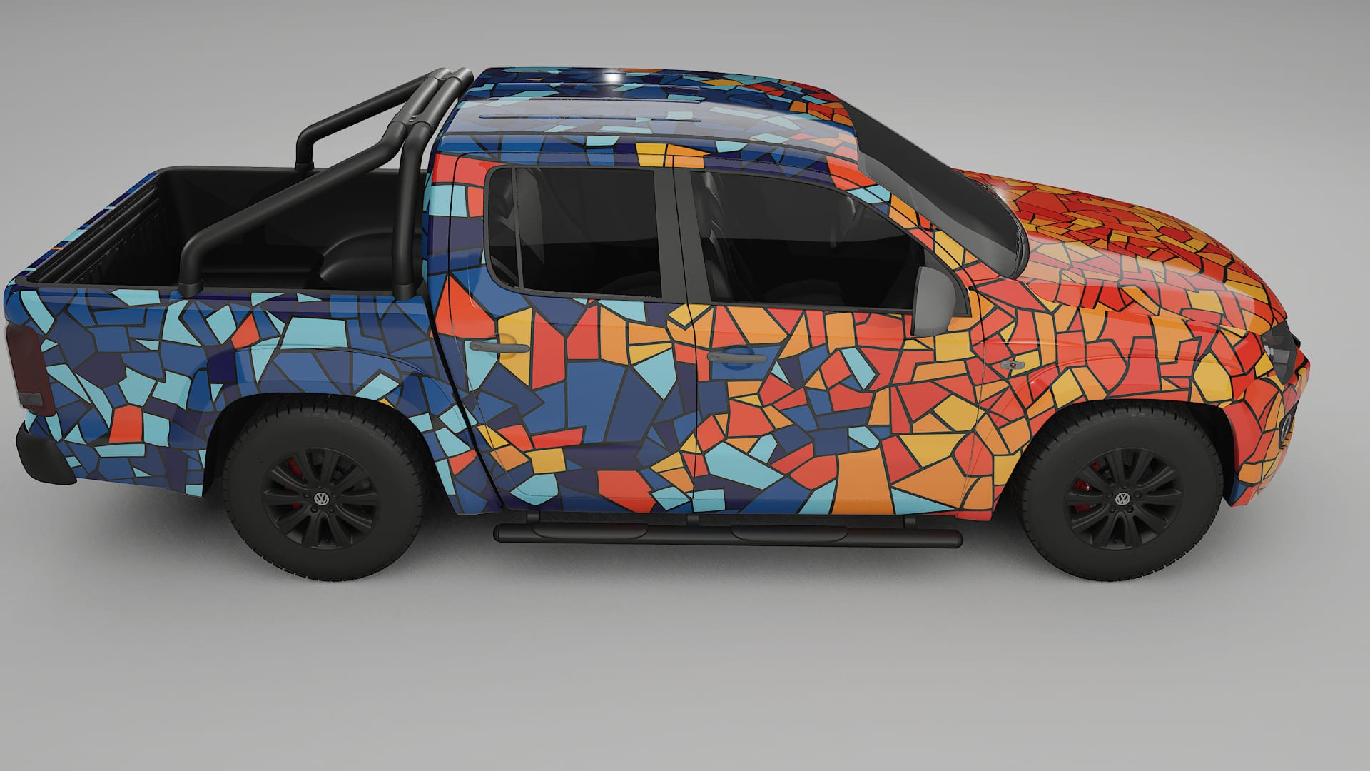 VW Amarok 2H BARCELONA – Kit Wrap PPF Personalizat din Folie de Poliuretan Imprimabilă