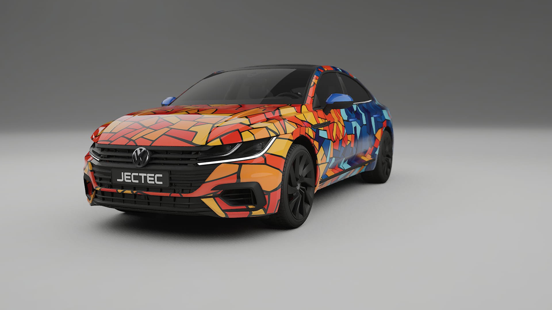VW Arteon R 3H prefacelift pre-LCI BARCELONA Designed Wrap PPF Kit – Printable Polyurethane Film