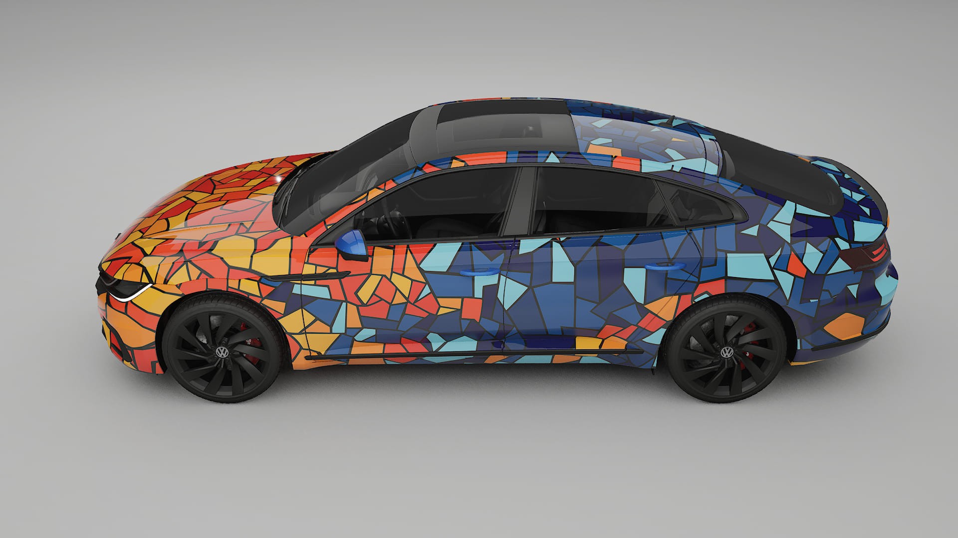 VW Arteon R 3H prefacelift pre-LCI BARCELONA – Kit Wrap PPF Personalizat din Folie de Poliuretan Imprimabilă