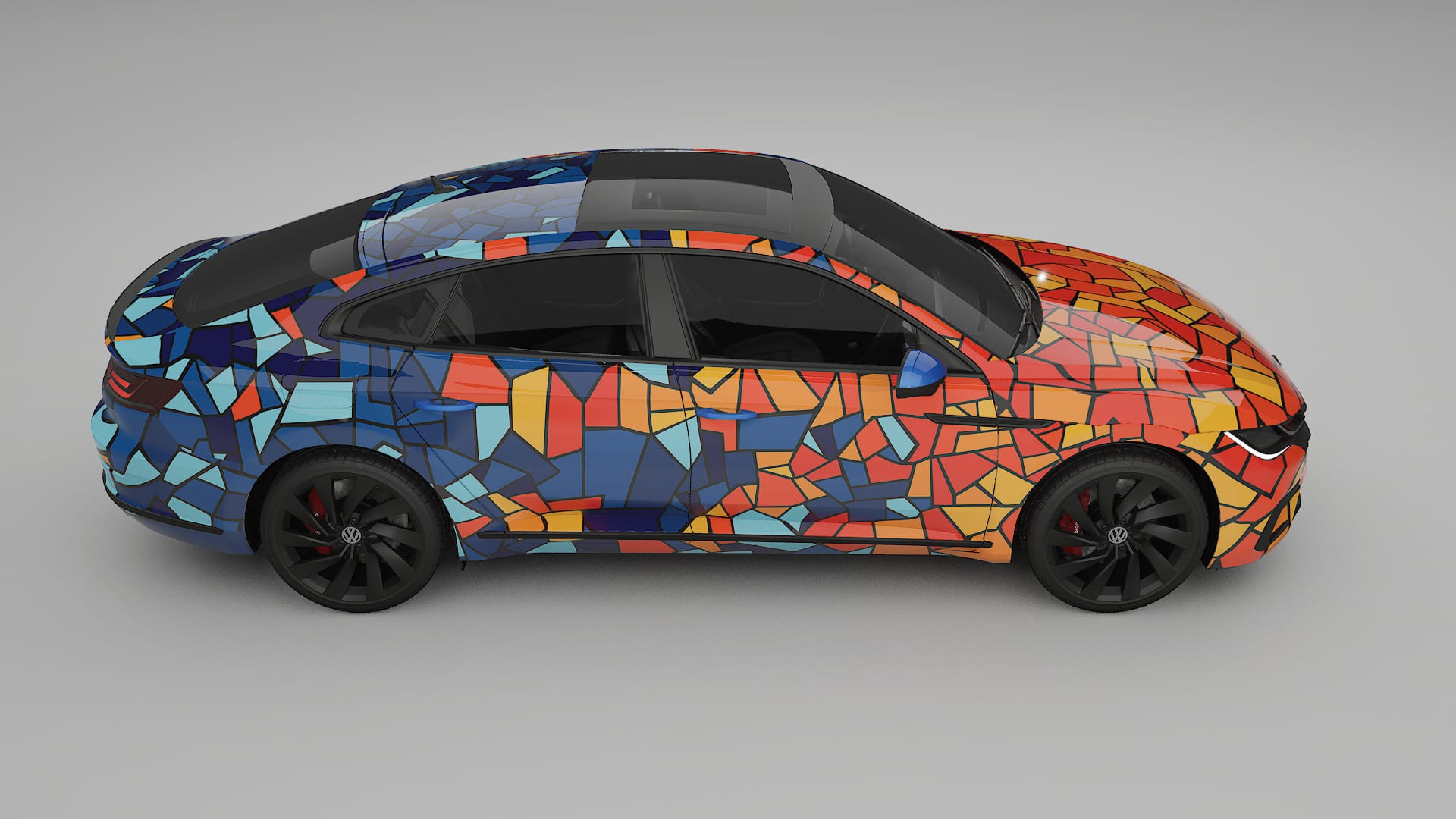 VW Arteon R 3H prefacelift pre-LCI BARCELONA – Kit Wrap PPF Personalizat din Folie de Poliuretan Imprimabilă