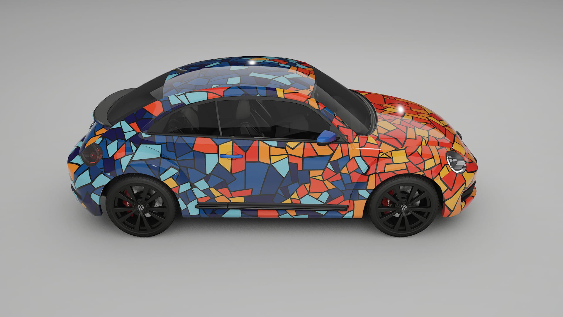 VW Beetle A5 prefacelift pre-LCI BARCELONA – Kit Wrap PPF Personalizat din Folie de Poliuretan Imprimabilă