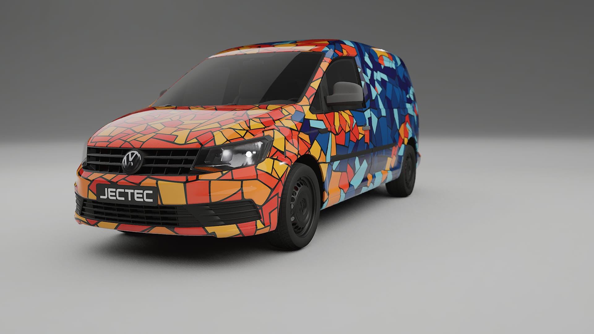 VW Caddy Maxi SB BARCELONA – Kit Wrap PPF Personalizat din Folie de Poliuretan Imprimabilă