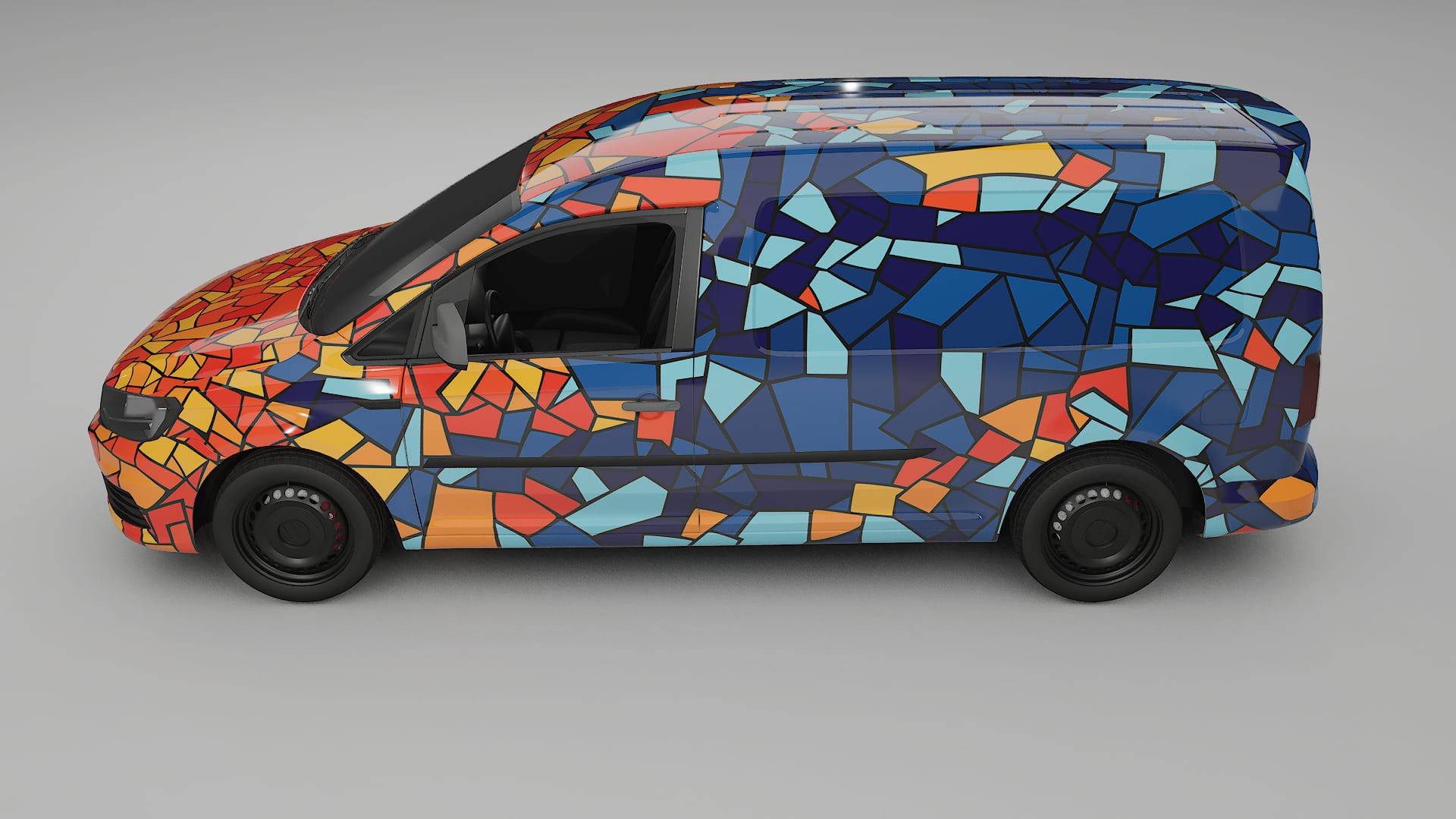 VW Caddy Maxi SB BARCELONA – Kit Wrap PPF Personalizat din Folie de Poliuretan Imprimabilă