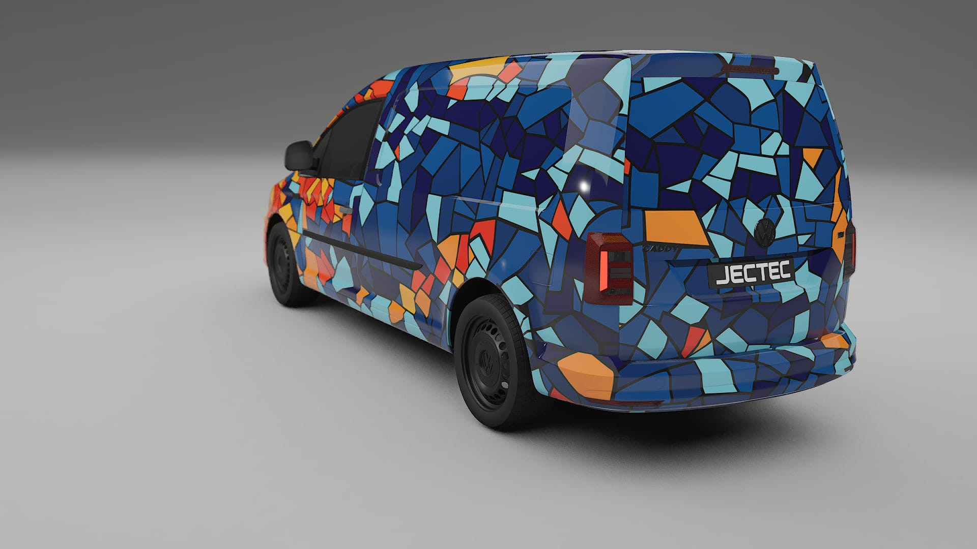 VW Caddy Maxi SB BARCELONA – Kit Wrap PPF Personalizat din Folie de Poliuretan Imprimabilă