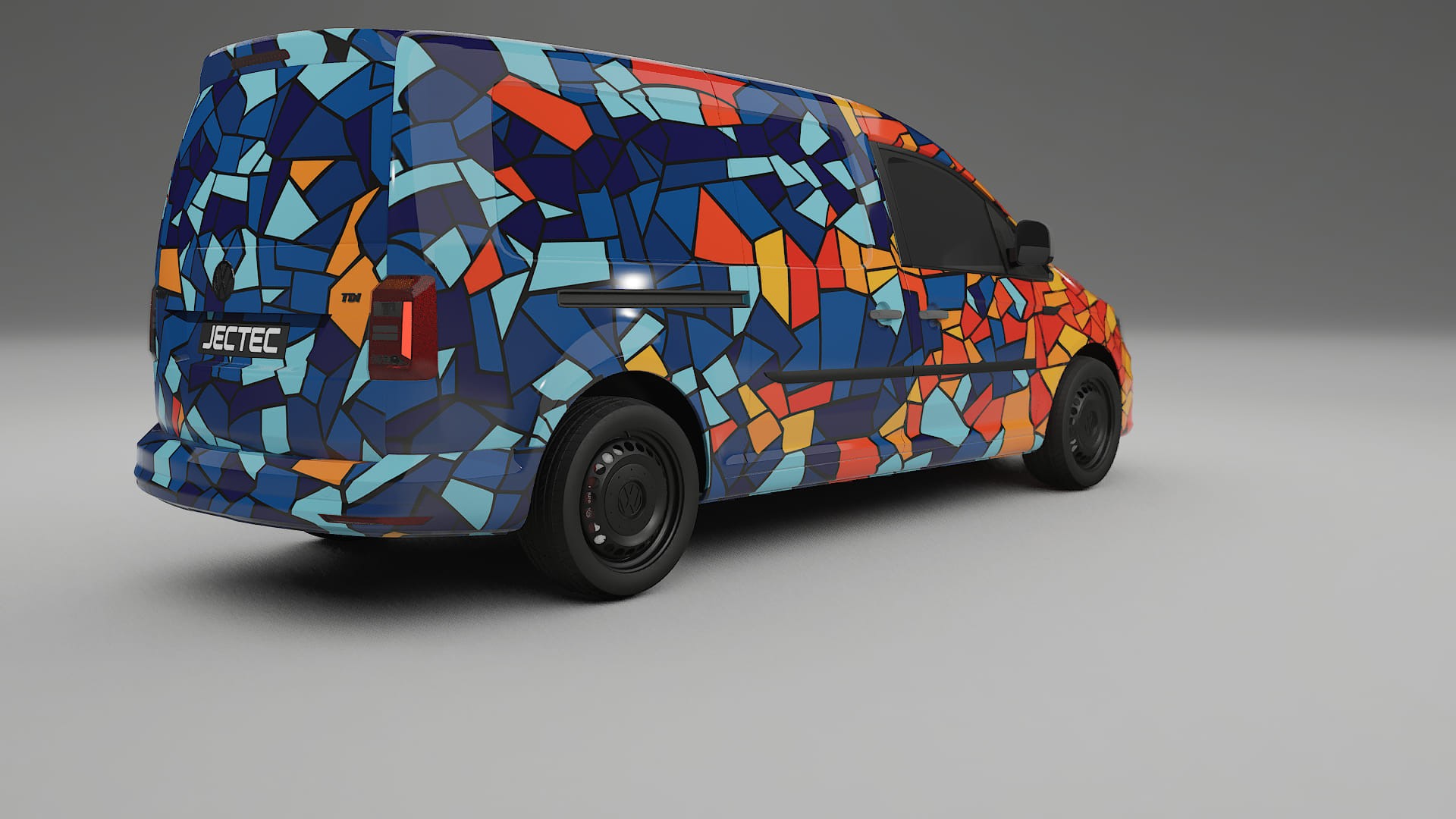 VW Caddy Maxi SB BARCELONA – Kit Wrap PPF Personalizat din Folie de Poliuretan Imprimabilă