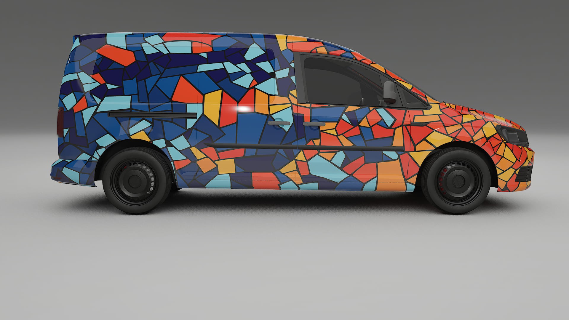 VW Caddy Maxi SB BARCELONA – Kit Wrap PPF Personalizat din Folie de Poliuretan Imprimabilă