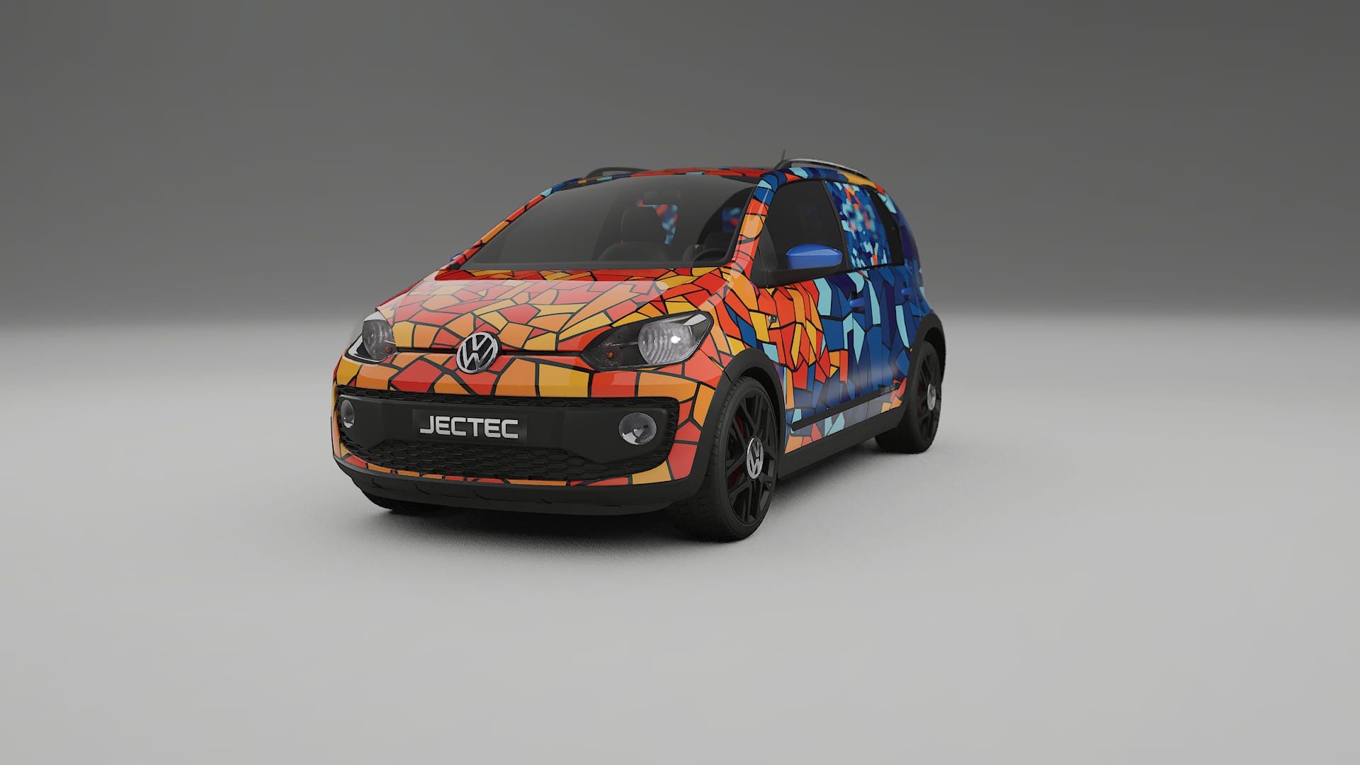 VW Cross Up BARCELONA – Kit Wrap PPF Personalizat din Folie de Poliuretan Imprimabilă