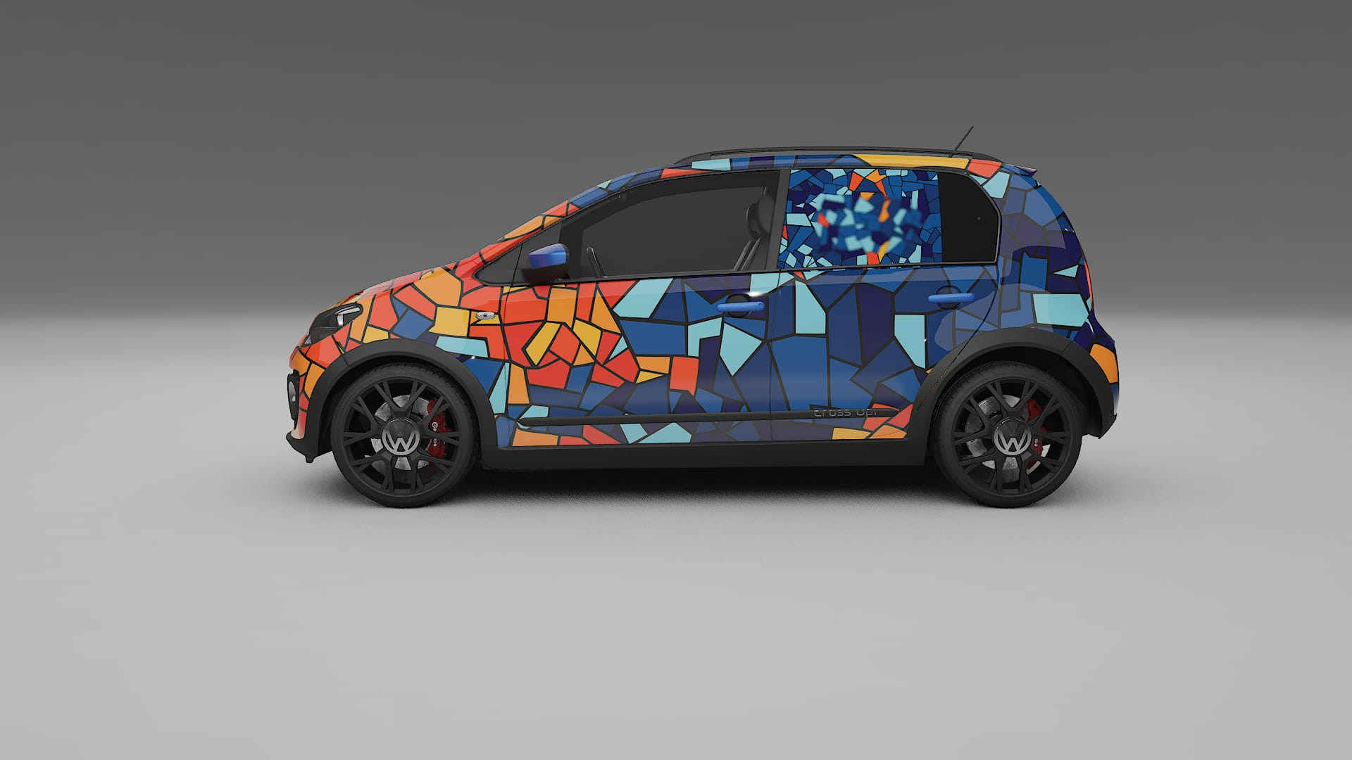 VW Cross Up BARCELONA – Kit Wrap PPF Personalizat din Folie de Poliuretan Imprimabilă