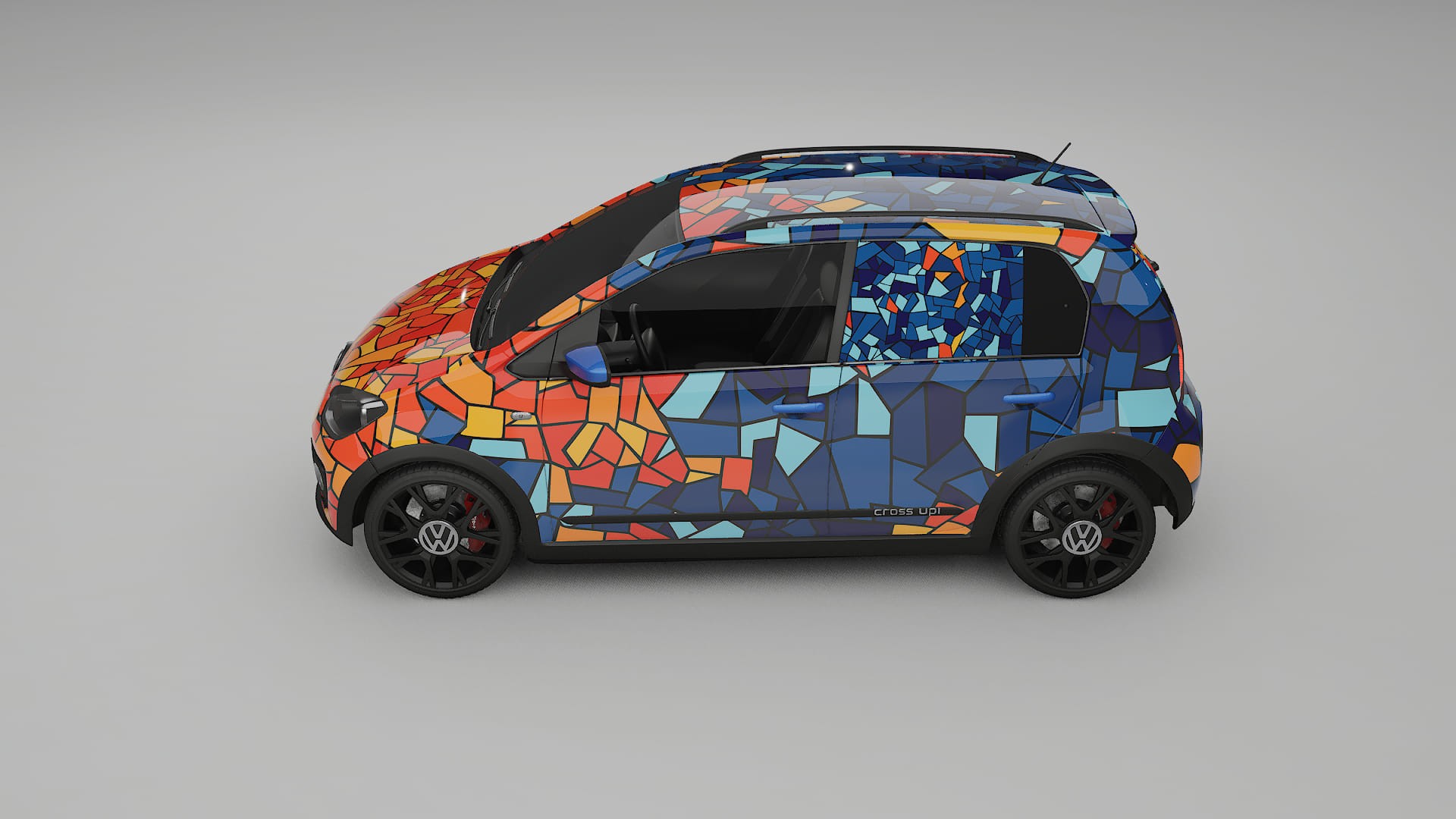 VW Cross Up BARCELONA – Kit Wrap PPF Personalizat din Folie de Poliuretan Imprimabilă