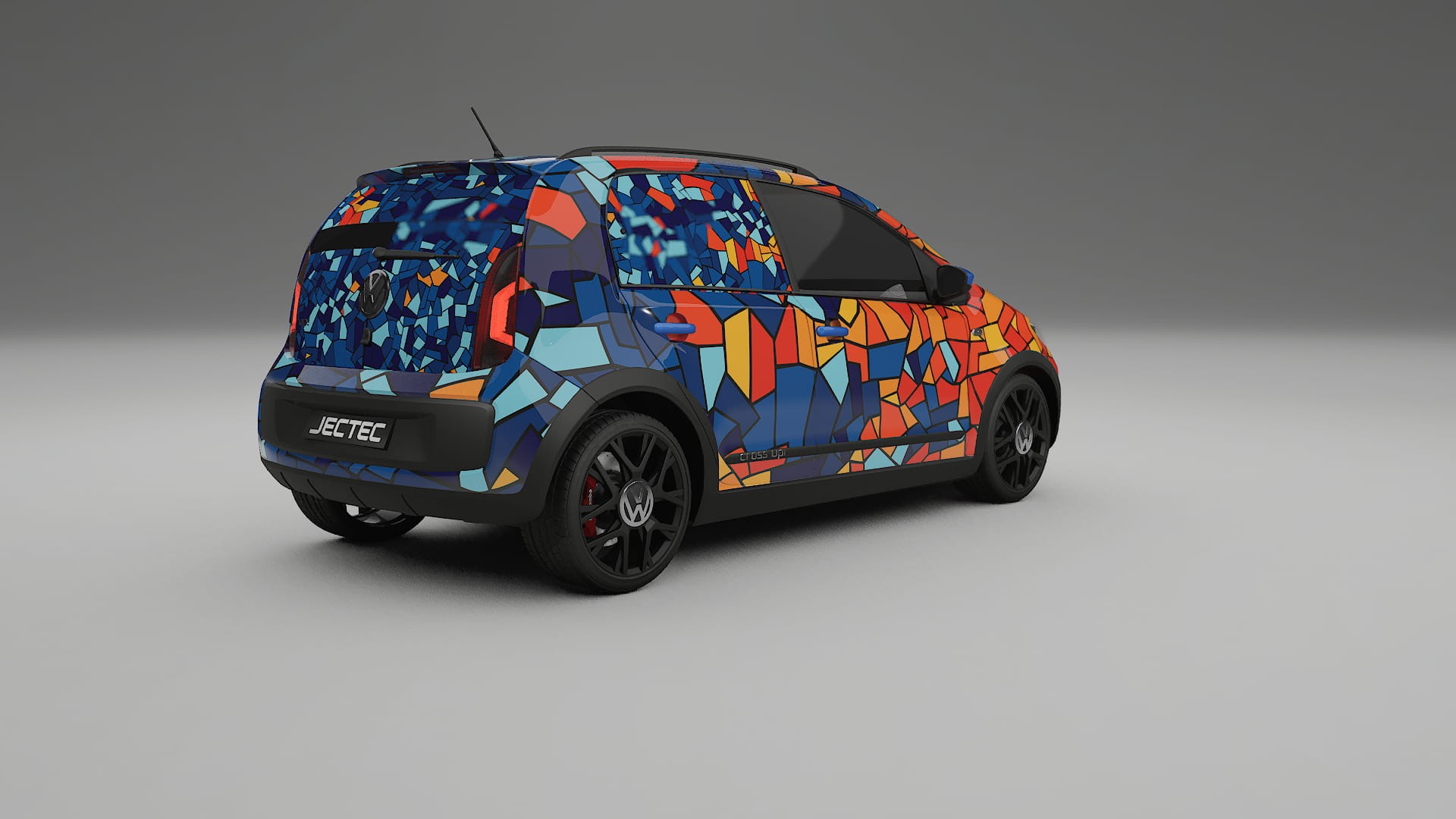 VW Cross Up BARCELONA – Kit Wrap PPF Personalizat din Folie de Poliuretan Imprimabilă