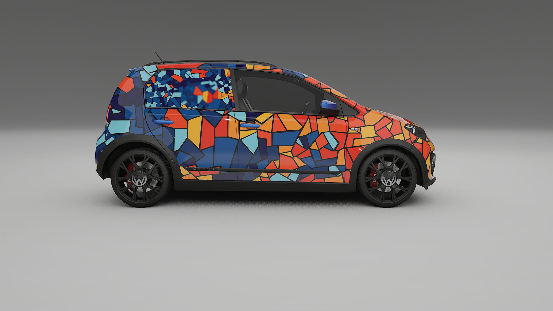 VW Cross Up BARCELONA – Kit Wrap PPF Personalizat din Folie de Poliuretan Imprimabilă