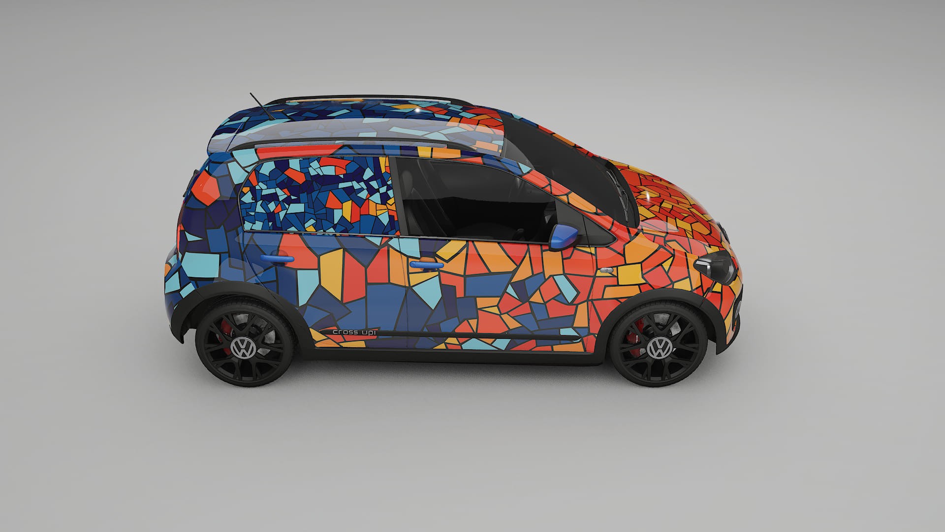 VW Cross Up BARCELONA – Kit Wrap PPF Personalizat din Folie de Poliuretan Imprimabilă