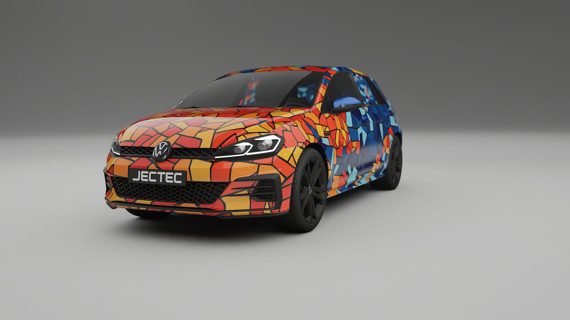 VW Golf Mk7 BARCELONA – Kit Wrap PPF Personalizat din Folie de Poliuretan Imprimabilă