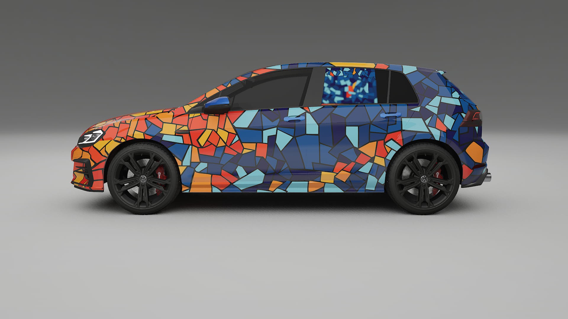 VW Golf Mk7 BARCELONA – Kit Wrap PPF Personalizat din Folie de Poliuretan Imprimabilă