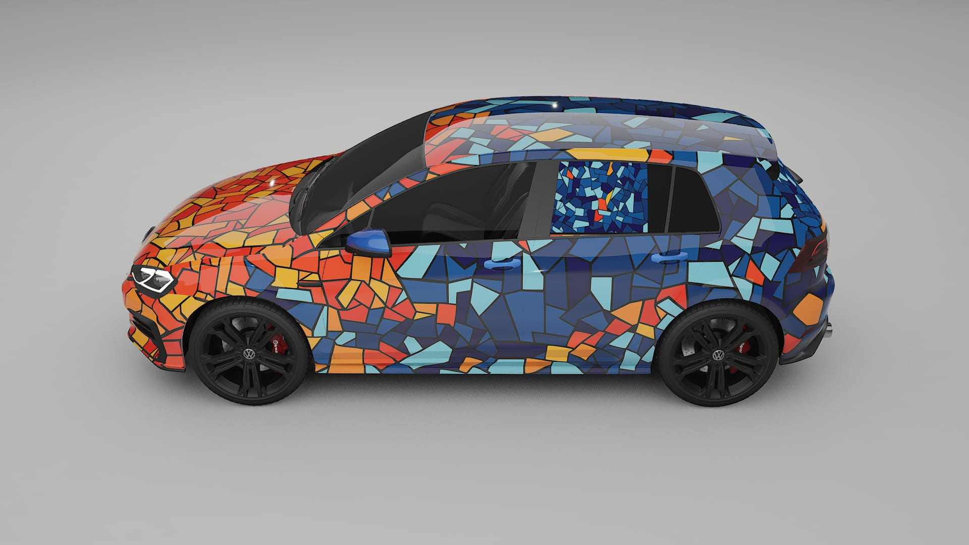 VW Golf Mk7 BARCELONA – Kit Wrap PPF Personalizat din Folie de Poliuretan Imprimabilă