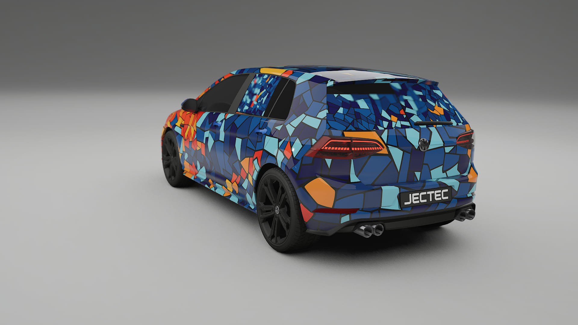 VW Golf Mk7 BARCELONA – Kit Wrap PPF Personalizat din Folie de Poliuretan Imprimabilă