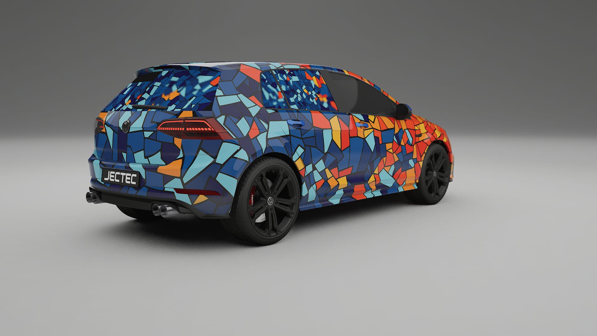 VW Golf Mk7 BARCELONA – Kit Wrap PPF Personalizat din Folie de Poliuretan Imprimabilă