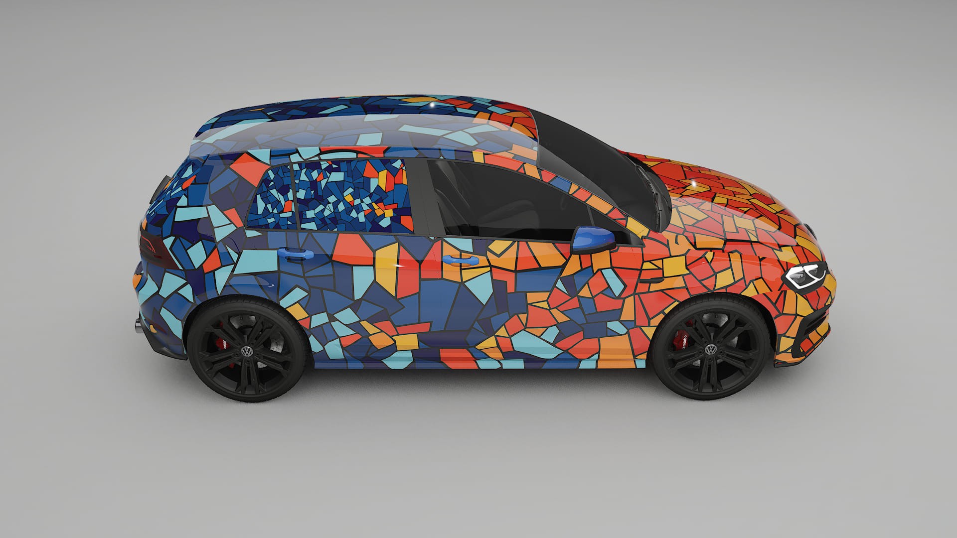 VW Golf Mk7 BARCELONA – Kit Wrap PPF Personalizat din Folie de Poliuretan Imprimabilă