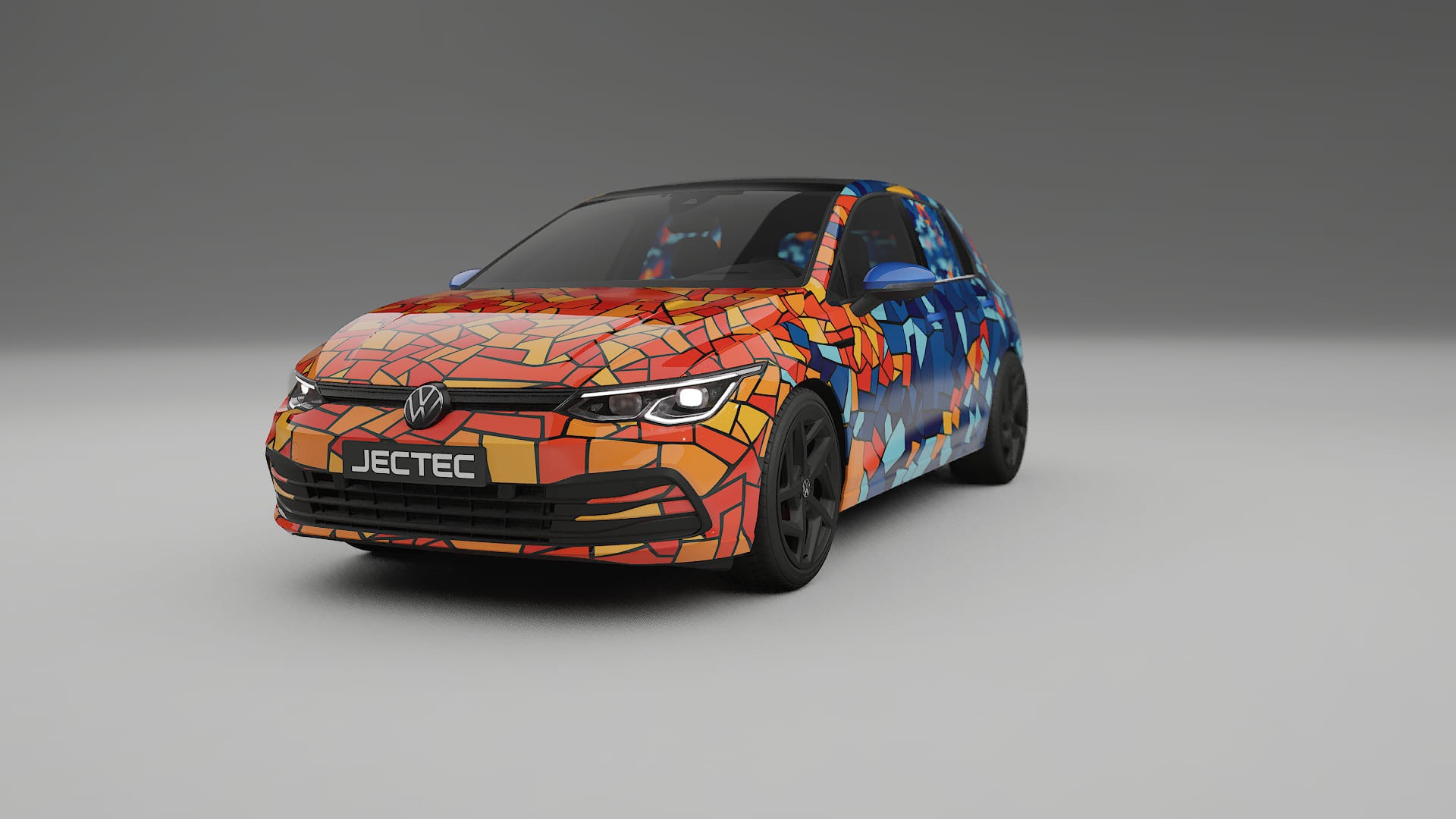 VW Golf Mk8 BARCELONA – Kit Wrap PPF Personalizat din Folie de Poliuretan Imprimabilă