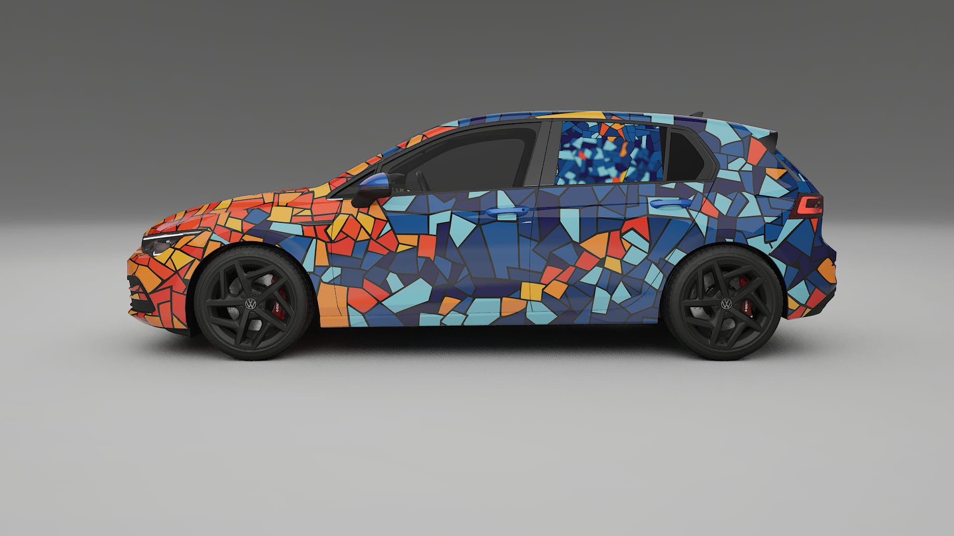VW Golf Mk8 BARCELONA – Kit Wrap PPF Personalizat din Folie de Poliuretan Imprimabilă