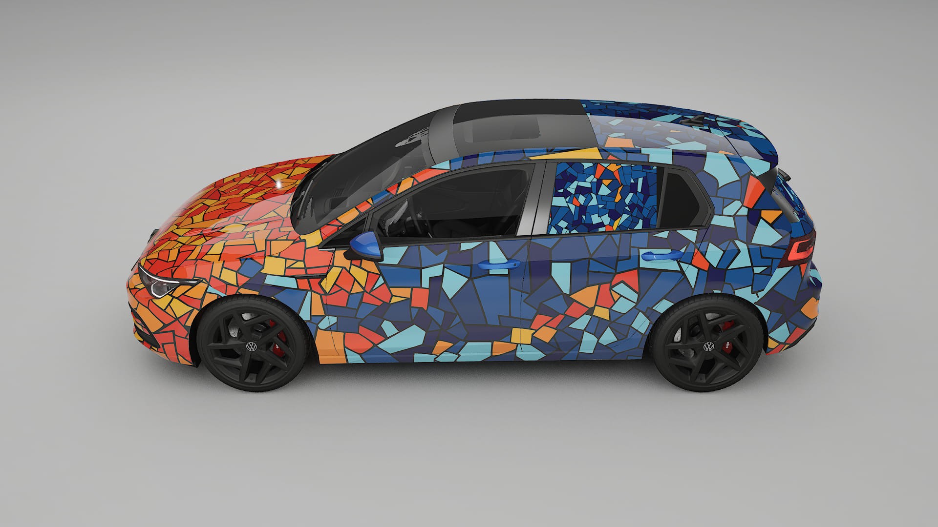 VW Golf Mk8 BARCELONA – Kit Wrap PPF Personalizat din Folie de Poliuretan Imprimabilă