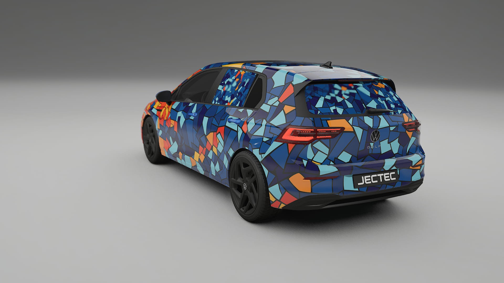 VW Golf Mk8 BARCELONA – Kit Wrap PPF Personalizat din Folie de Poliuretan Imprimabilă