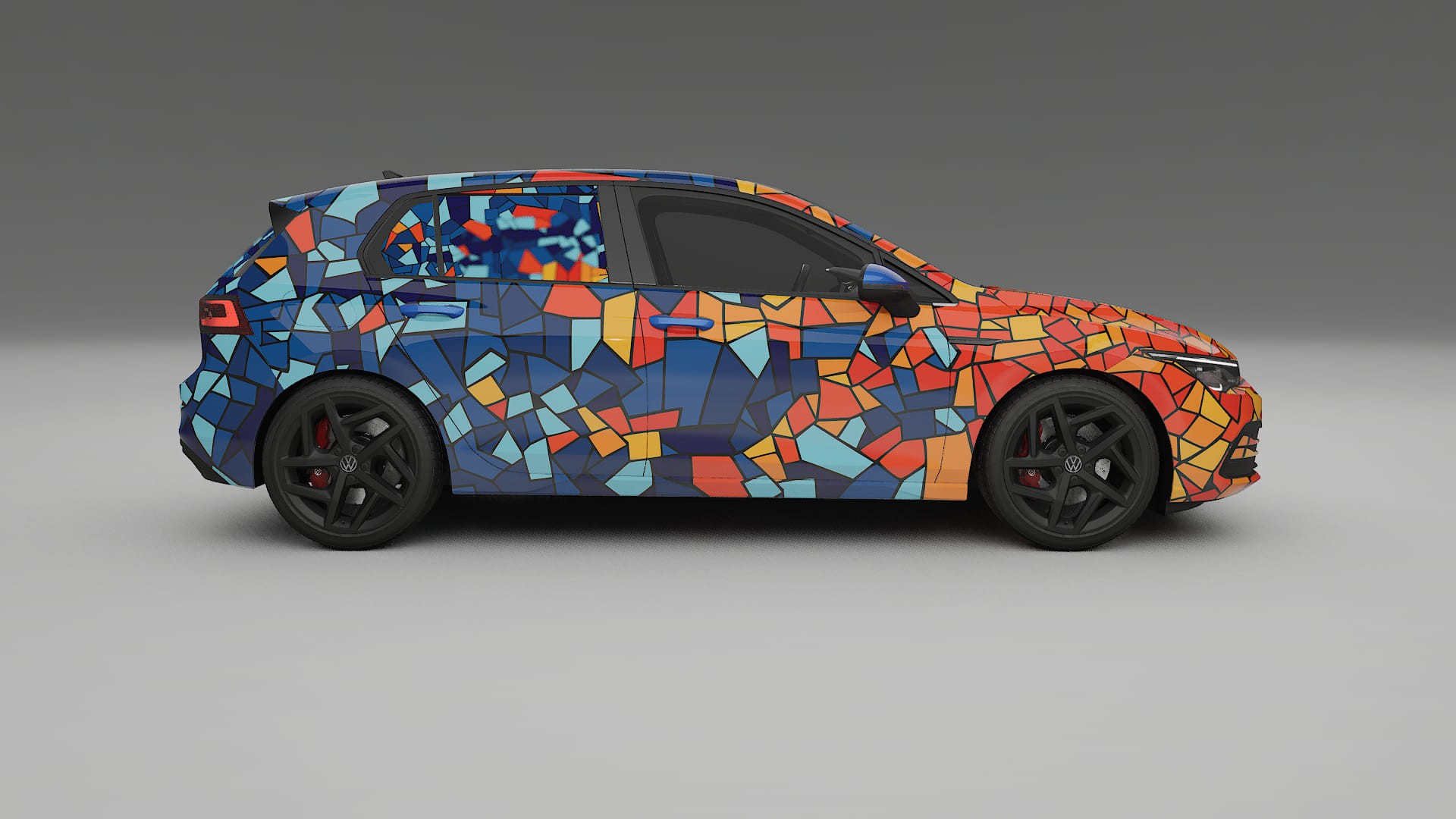 VW Golf Mk8 BARCELONA – Kit Wrap PPF Personalizat din Folie de Poliuretan Imprimabilă