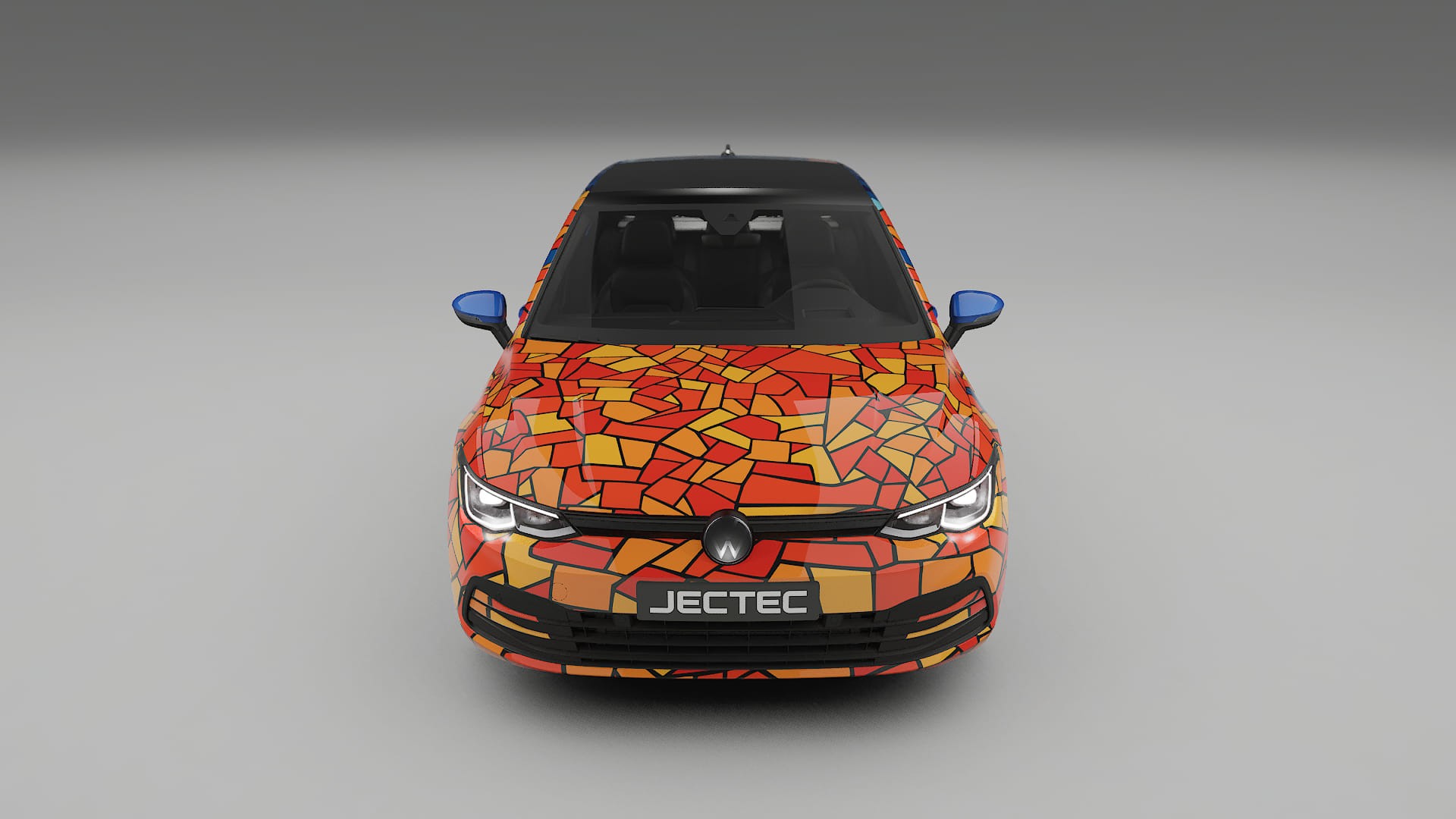 VW Golf Mk8 BARCELONA – Kit Wrap PPF Personalizat din Folie de Poliuretan Imprimabilă