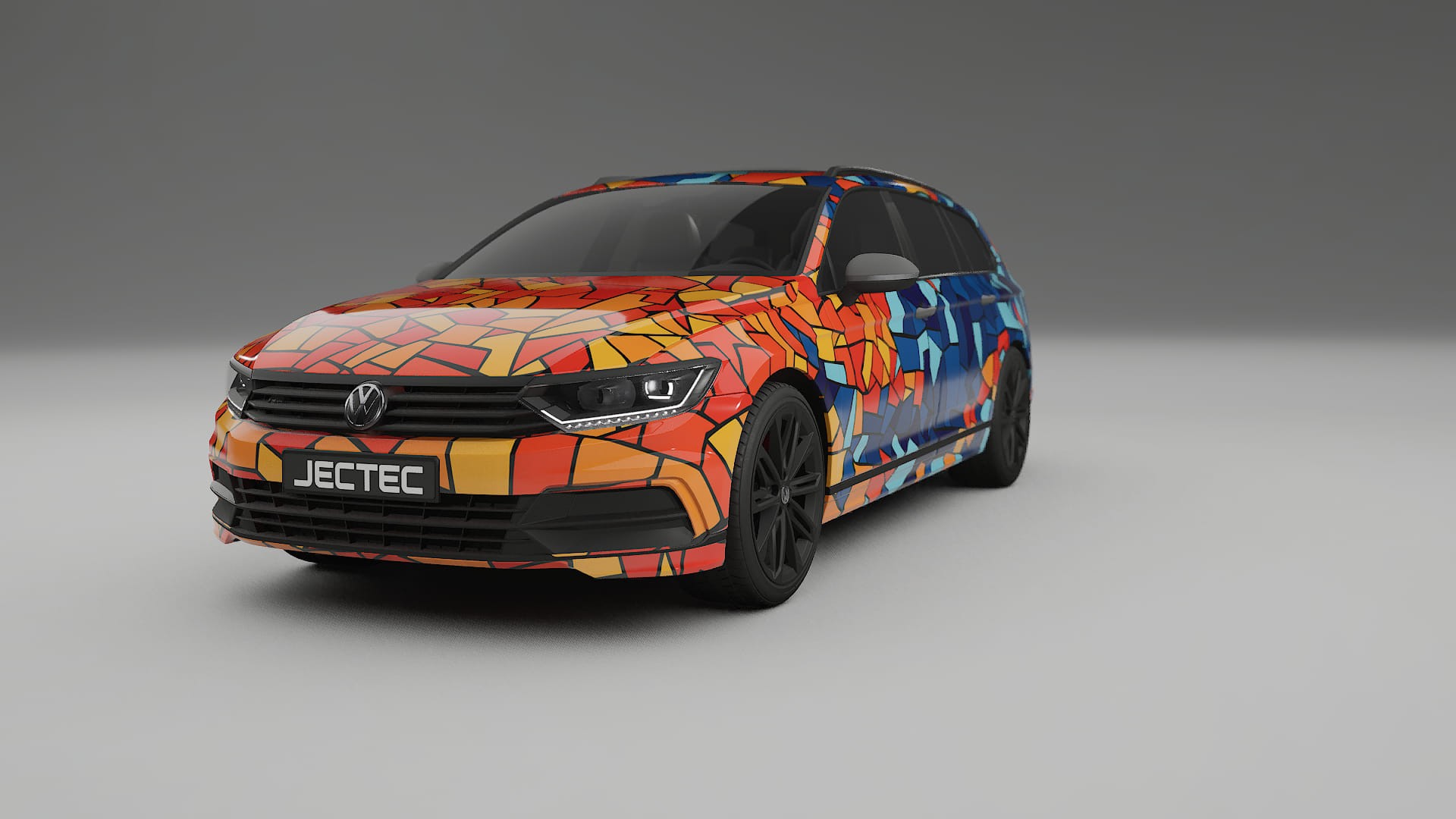 VW Passat VariantR B8 BARCELONA – Kit Wrap PPF Personalizat din Folie de Poliuretan Imprimabilă