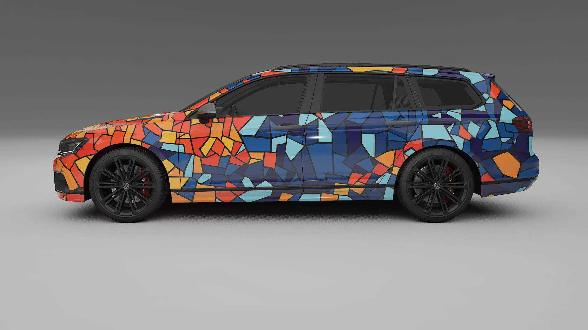 VW Passat VariantR B8 BARCELONA – Kit Wrap PPF Personalizat din Folie de Poliuretan Imprimabilă
