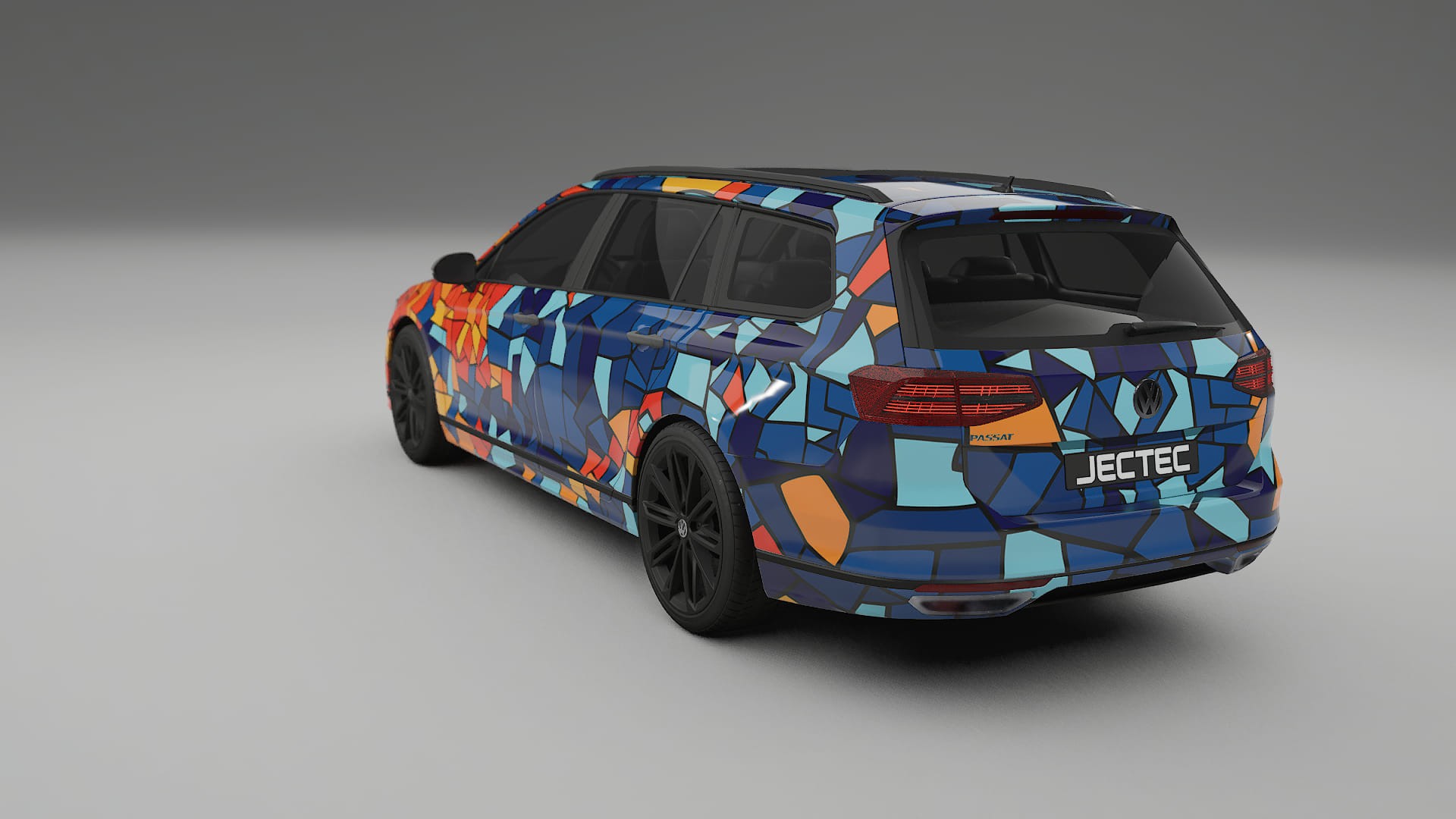 VW Passat VariantR B8 BARCELONA – Kit Wrap PPF Personalizat din Folie de Poliuretan Imprimabilă