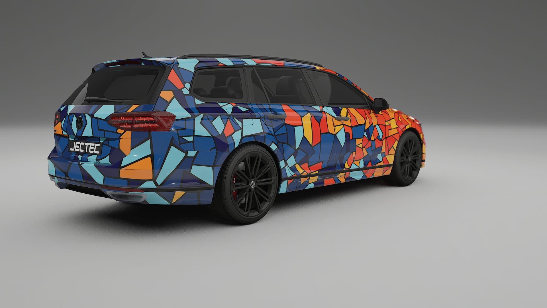 VW Passat VariantR B8 BARCELONA – Kit Wrap PPF Personalizat din Folie de Poliuretan Imprimabilă