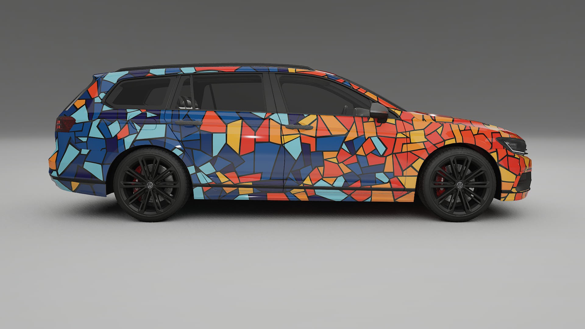 VW Passat VariantR B8 BARCELONA – Kit Wrap PPF Personalizat din Folie de Poliuretan Imprimabilă