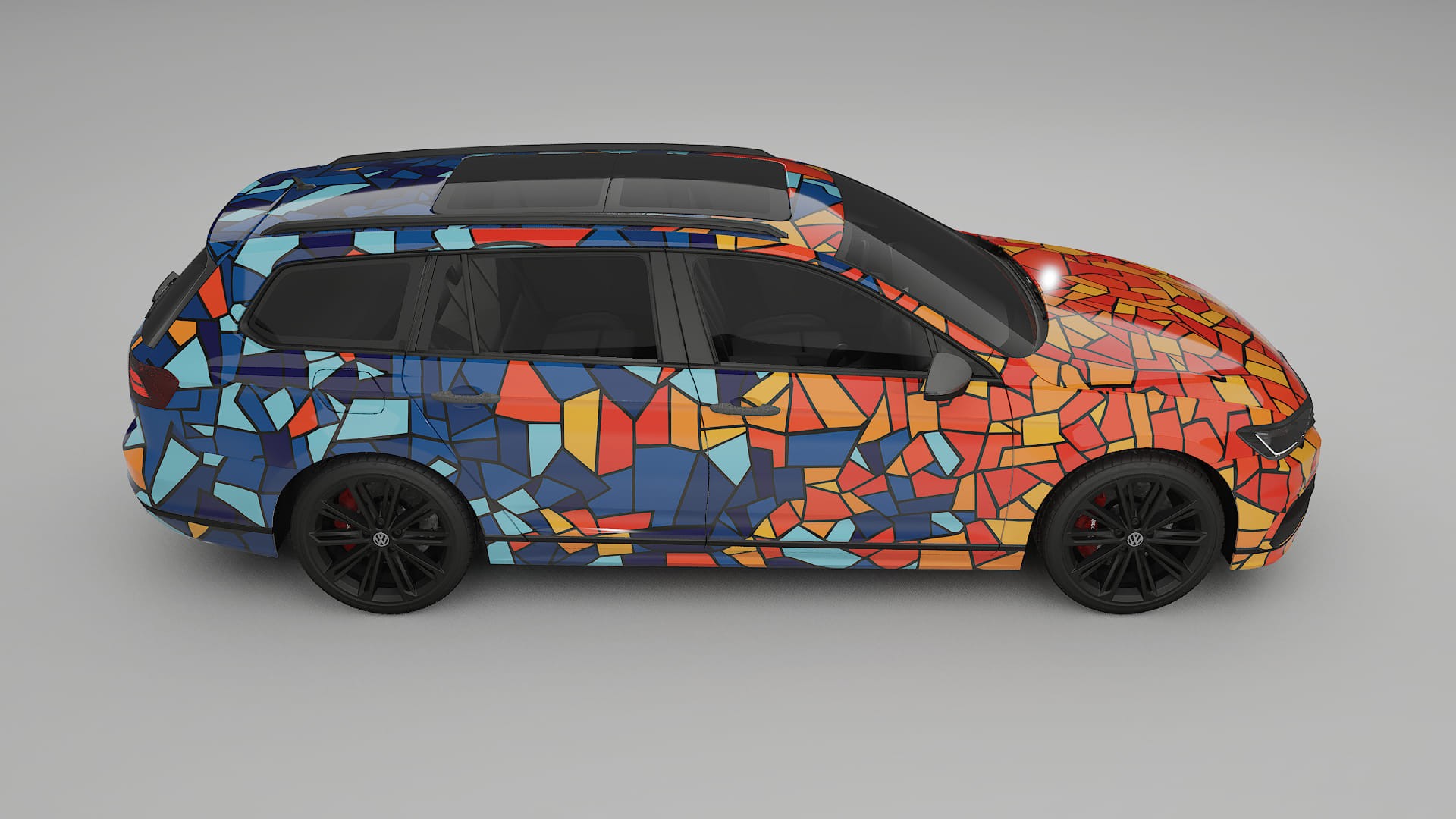 VW Passat VariantR B8 BARCELONA – Kit Wrap PPF Personalizat din Folie de Poliuretan Imprimabilă