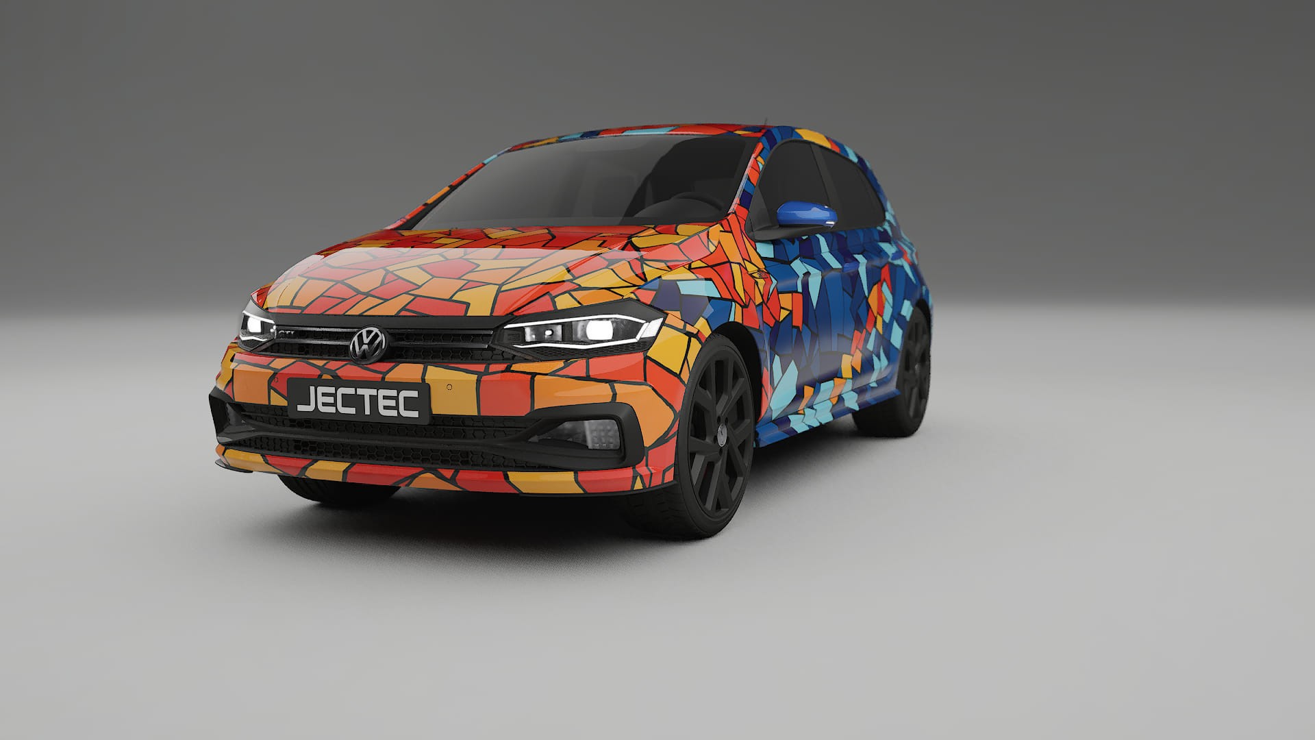 VW Polo GTI VI BARCELONA – Kit Wrap PPF Personalizat din Folie de Poliuretan Imprimabilă