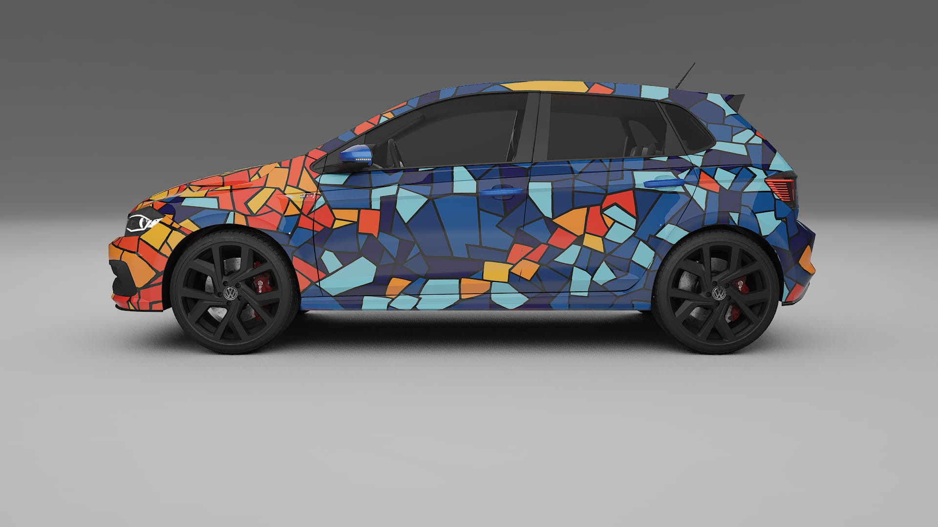 VW Polo GTI VI BARCELONA – Kit Wrap PPF Personalizat din Folie de Poliuretan Imprimabilă