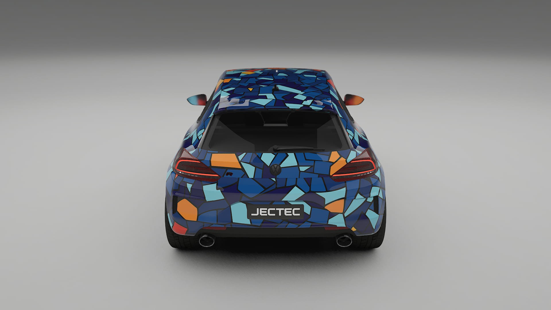 VW Scirocco R III BARCELONA – Kit Wrap PPF Personalizat din Folie de Poliuretan Imprimabilă