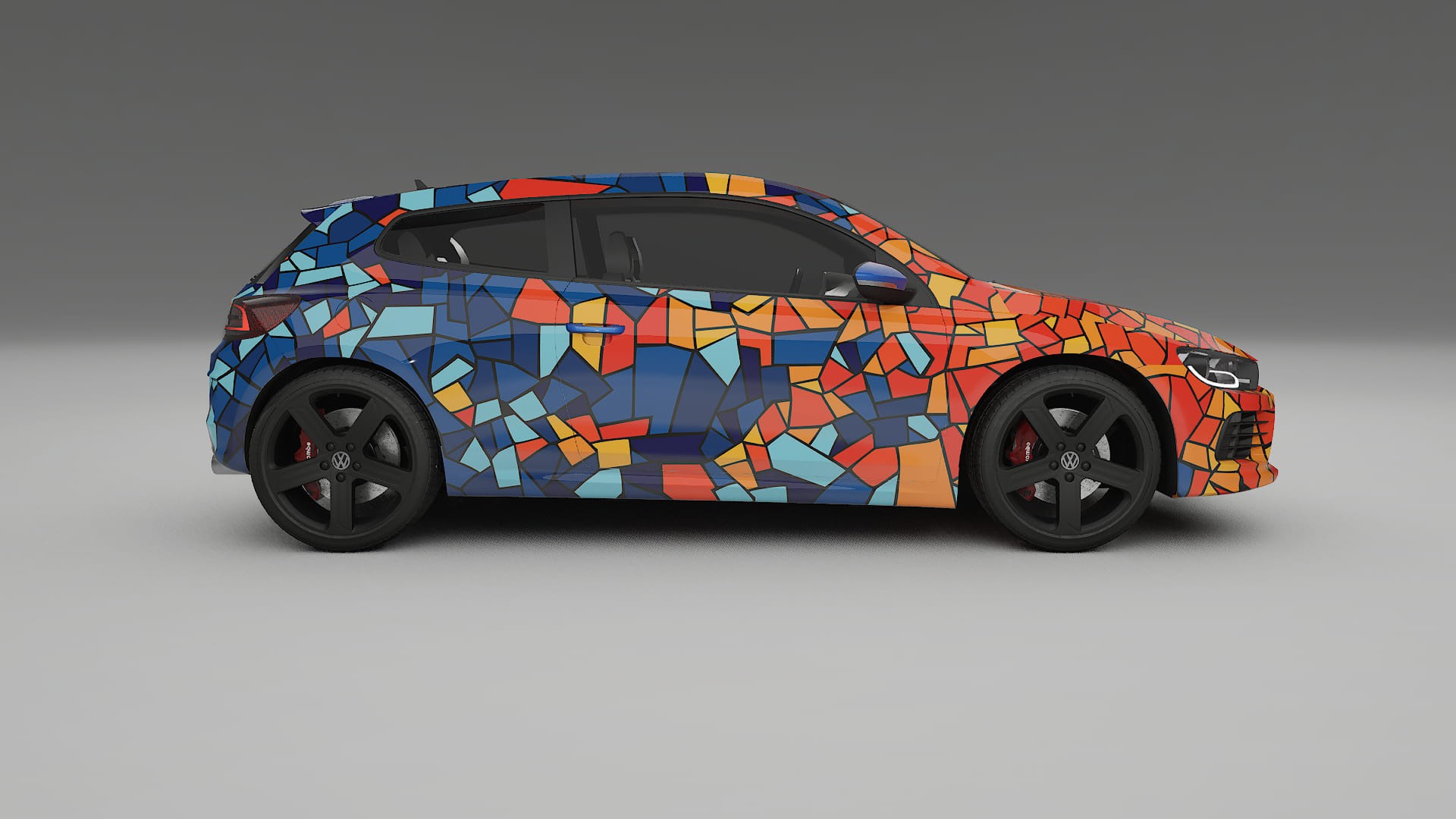 VW Scirocco R III BARCELONA – Kit Wrap PPF Personalizat din Folie de Poliuretan Imprimabilă