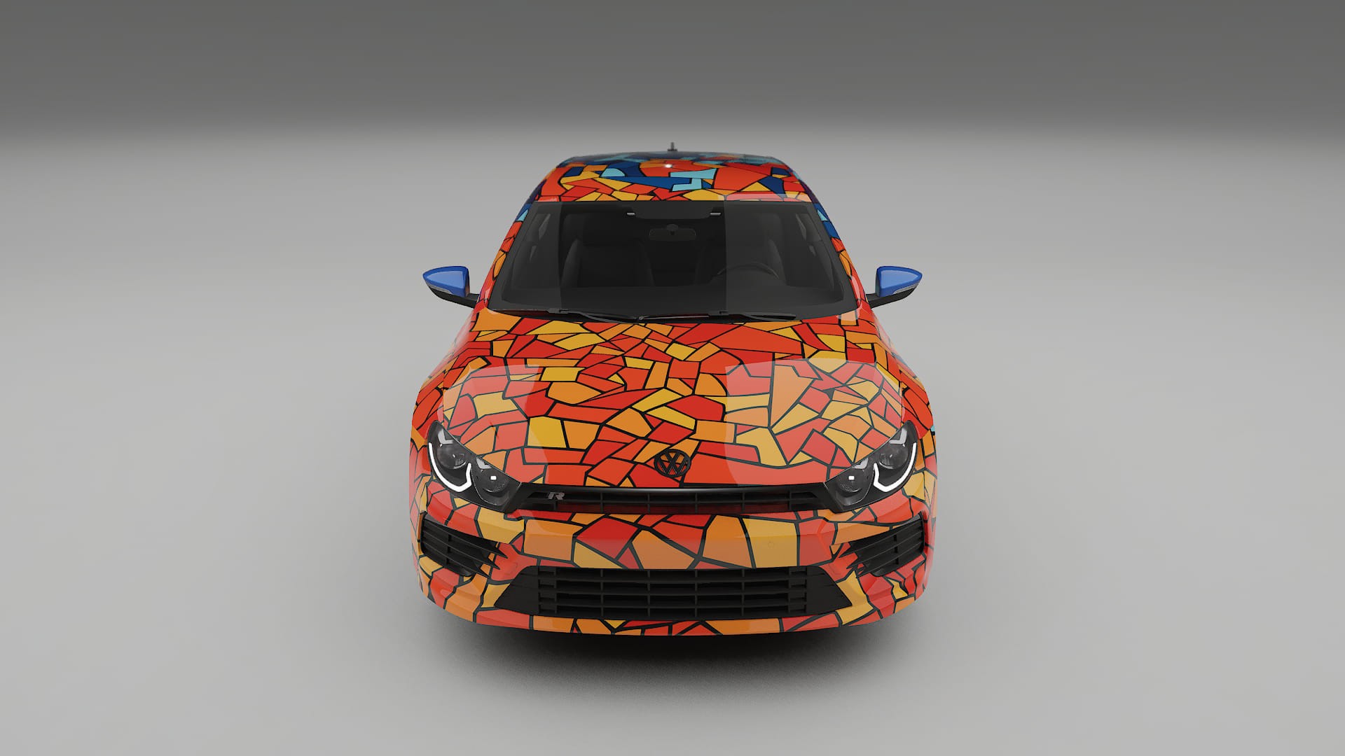 VW Scirocco R III BARCELONA – Kit Wrap PPF Personalizat din Folie de Poliuretan Imprimabilă