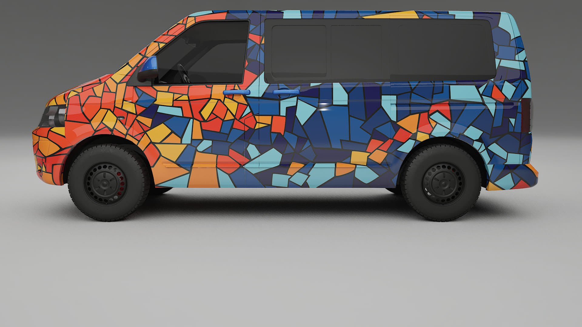 VW Transporter T5 Caravelle BARCELONA – Kit Wrap PPF Personalizat din Folie de Poliuretan Imprimabilă