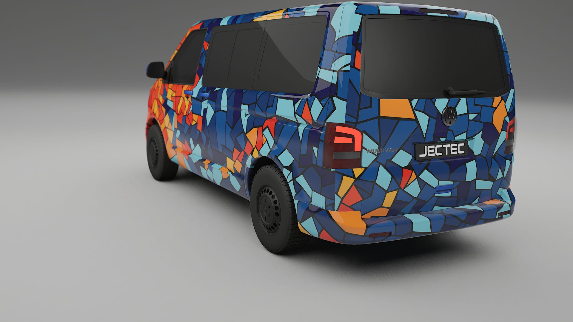 VW Transporter T5 Caravelle BARCELONA – Kit Wrap PPF Personalizat din Folie de Poliuretan Imprimabilă