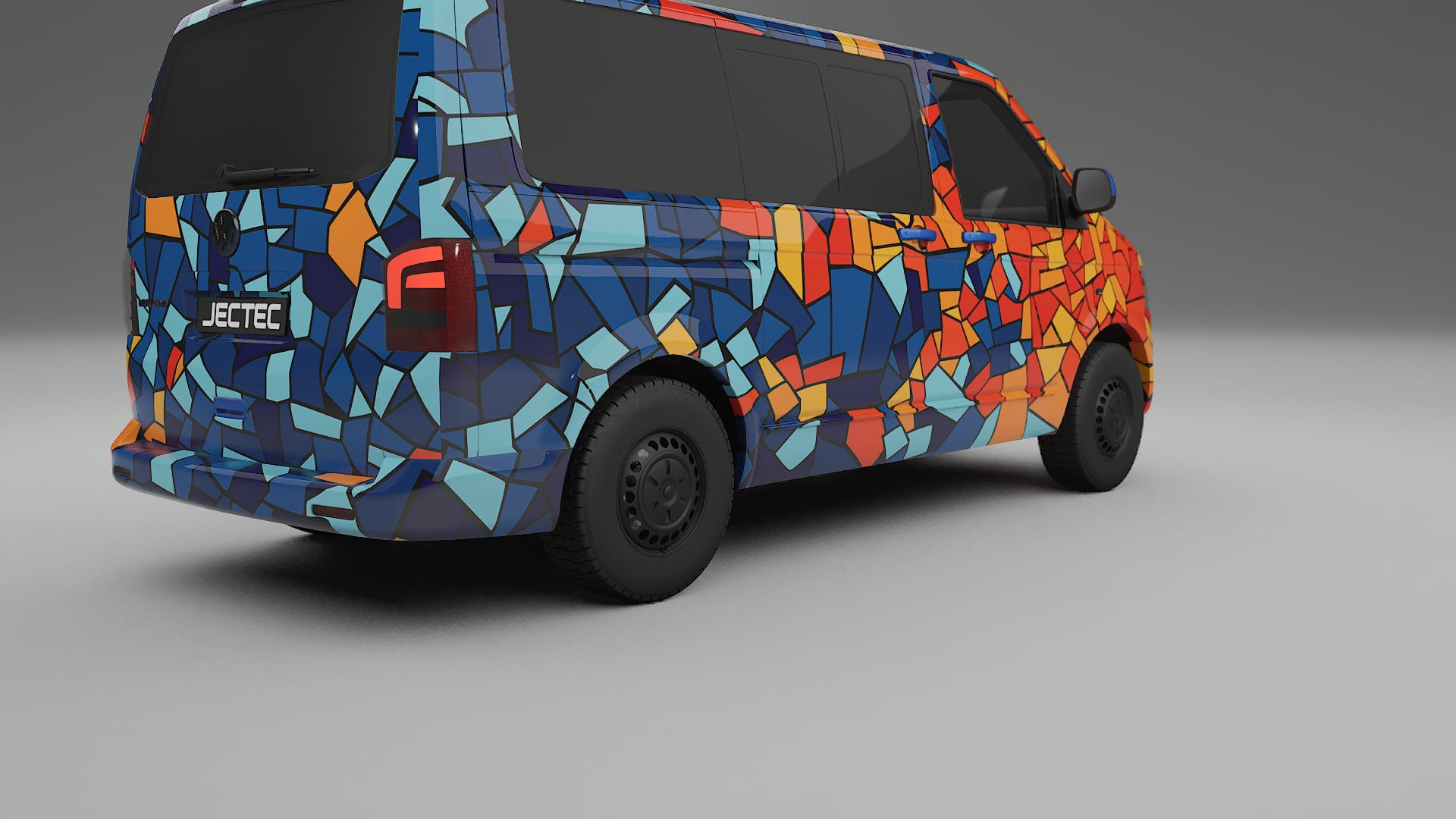 VW Transporter T5 Caravelle BARCELONA – Kit Wrap PPF Personalizat din Folie de Poliuretan Imprimabilă