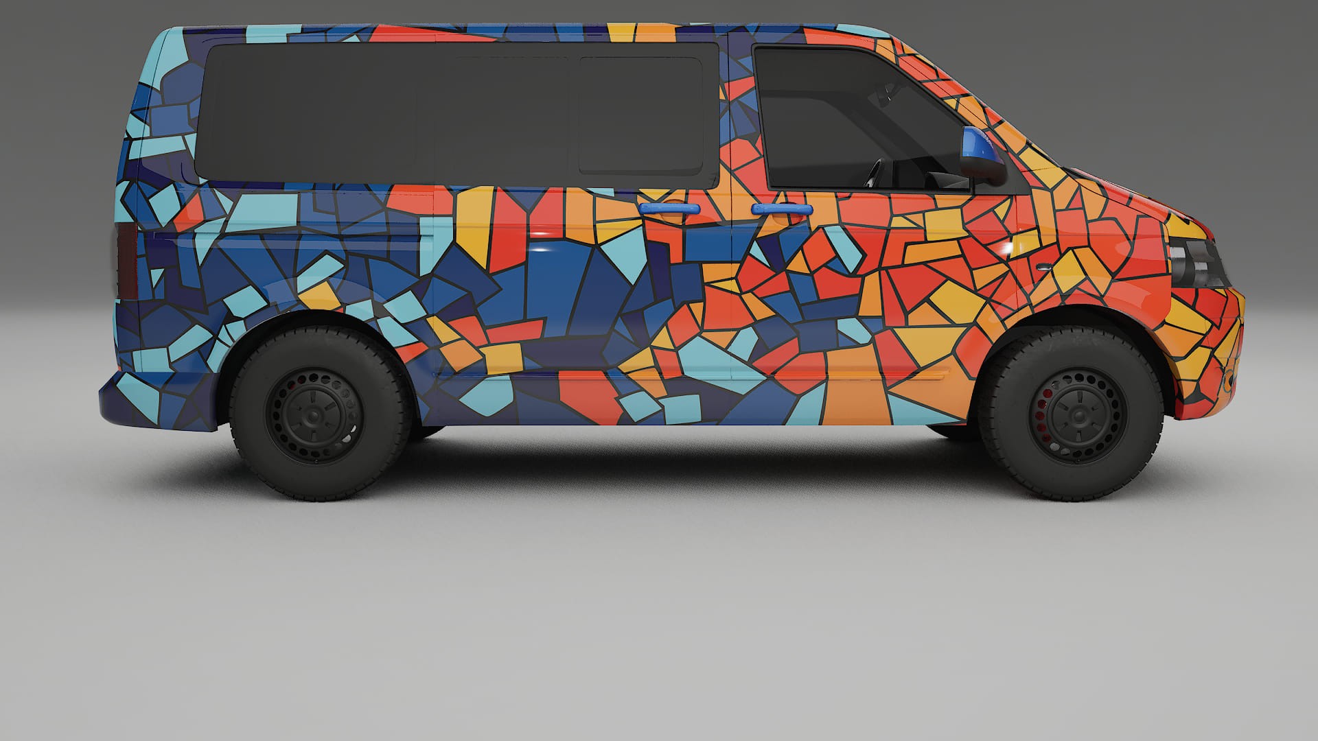 VW Transporter T5 Caravelle BARCELONA – Kit Wrap PPF Personalizat din Folie de Poliuretan Imprimabilă