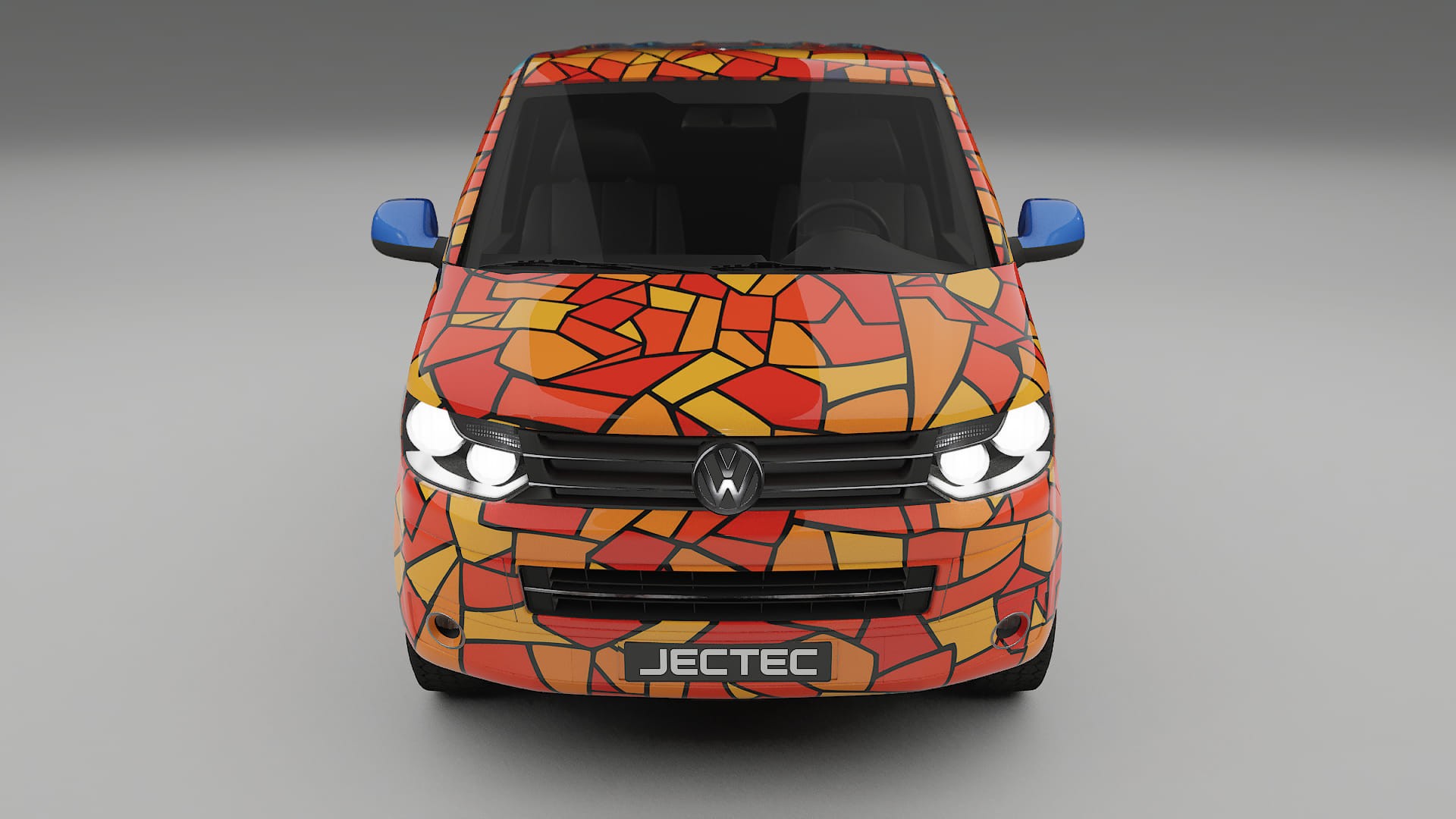 VW Transporter T5 Caravelle BARCELONA – Kit Wrap PPF Personalizat din Folie de Poliuretan Imprimabilă