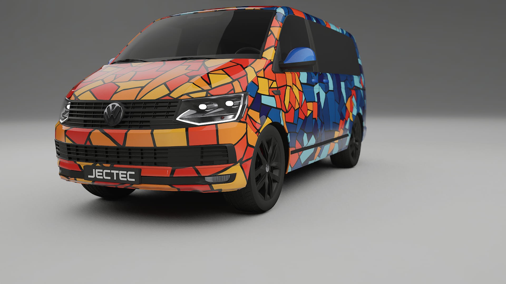 VW Transporter T6 Multivan BARCELONA – Kit Wrap PPF Personalizat din Folie de Poliuretan Imprimabilă