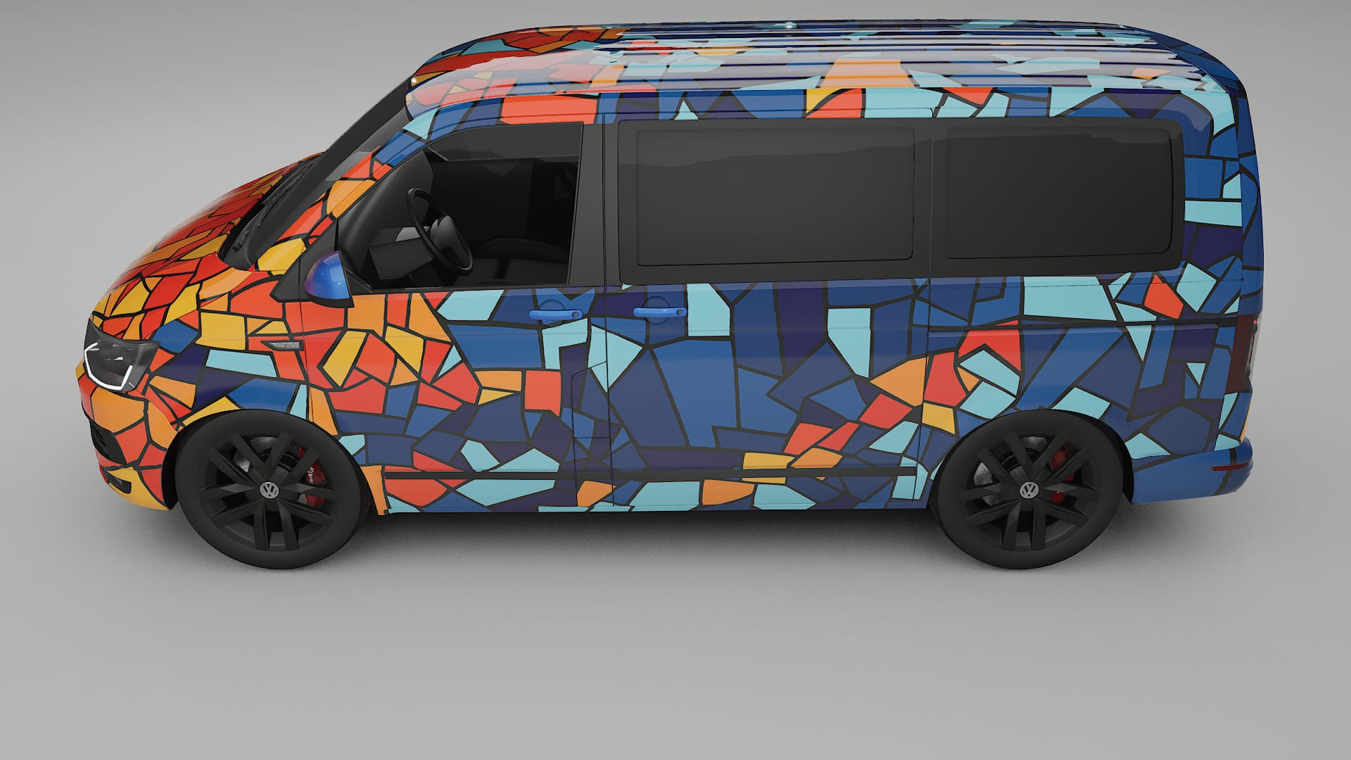 VW Transporter T6 Multivan BARCELONA – Kit Wrap PPF Personalizat din Folie de Poliuretan Imprimabilă