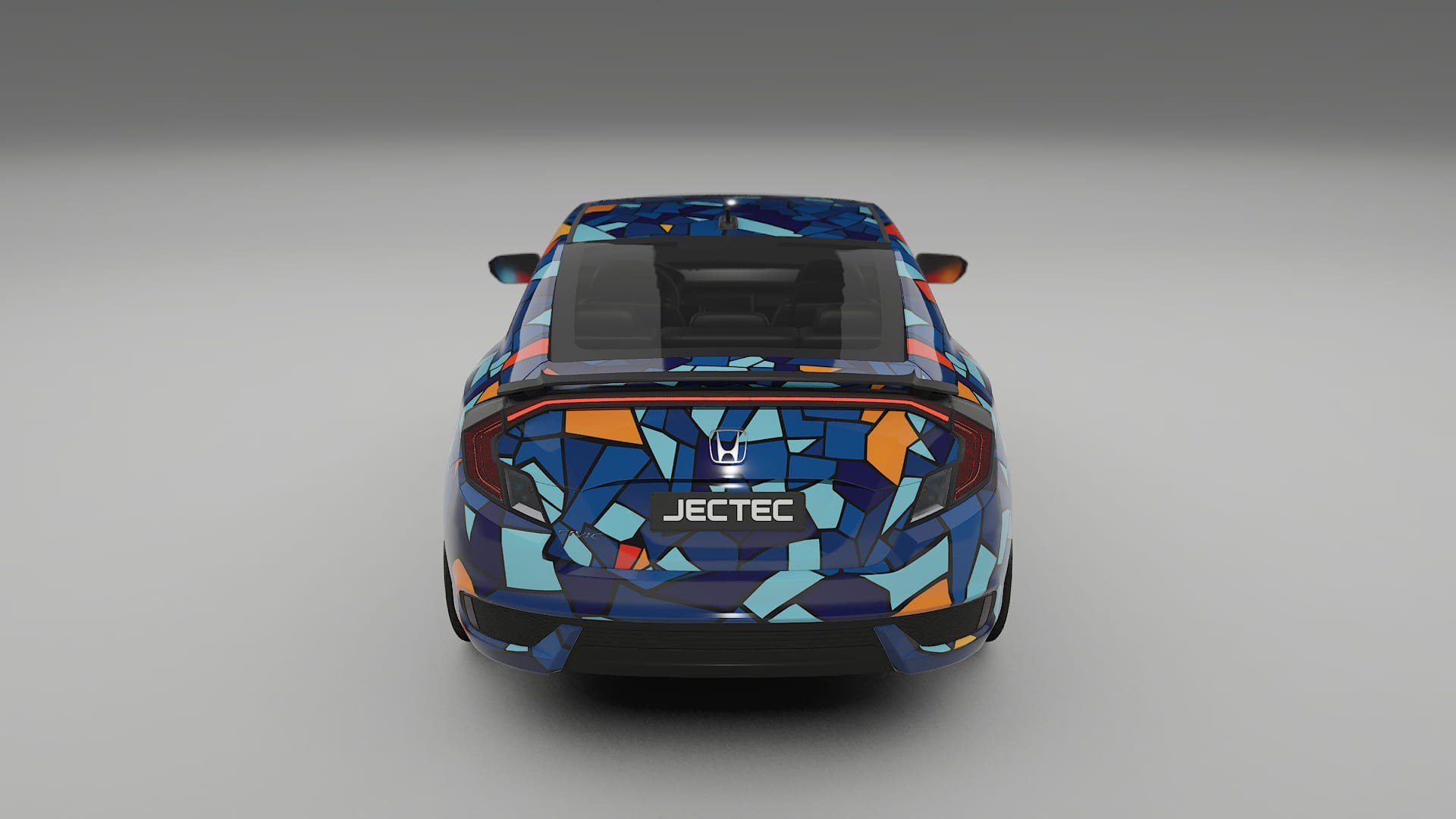 Honda Civic coupe prefacelift pre-LCI BARCELONA – Kit Wrap PPF Personalizat din Folie de Poliuretan Imprimabilă