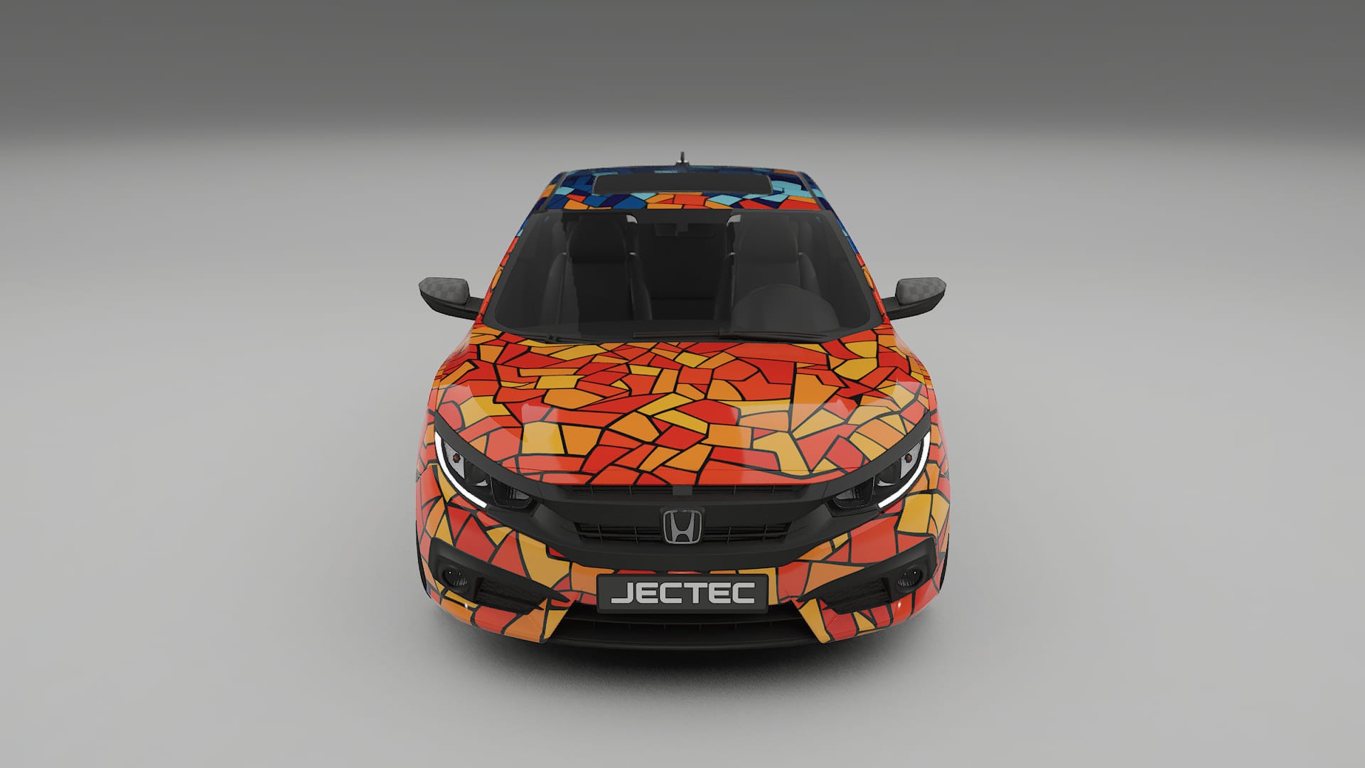 Honda Civic coupe prefacelift pre-LCI BARCELONA – Kit Wrap PPF Personalizat din Folie de Poliuretan Imprimabilă